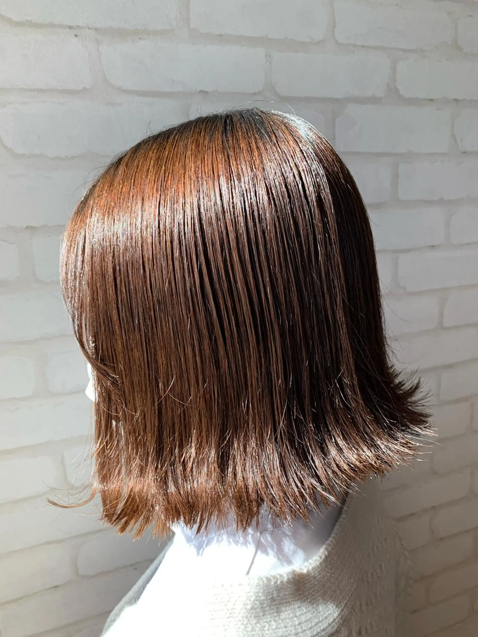 ミディアム 外ハネヘア oasis川越店所属・秋葉 万柚子のヘアスタイル