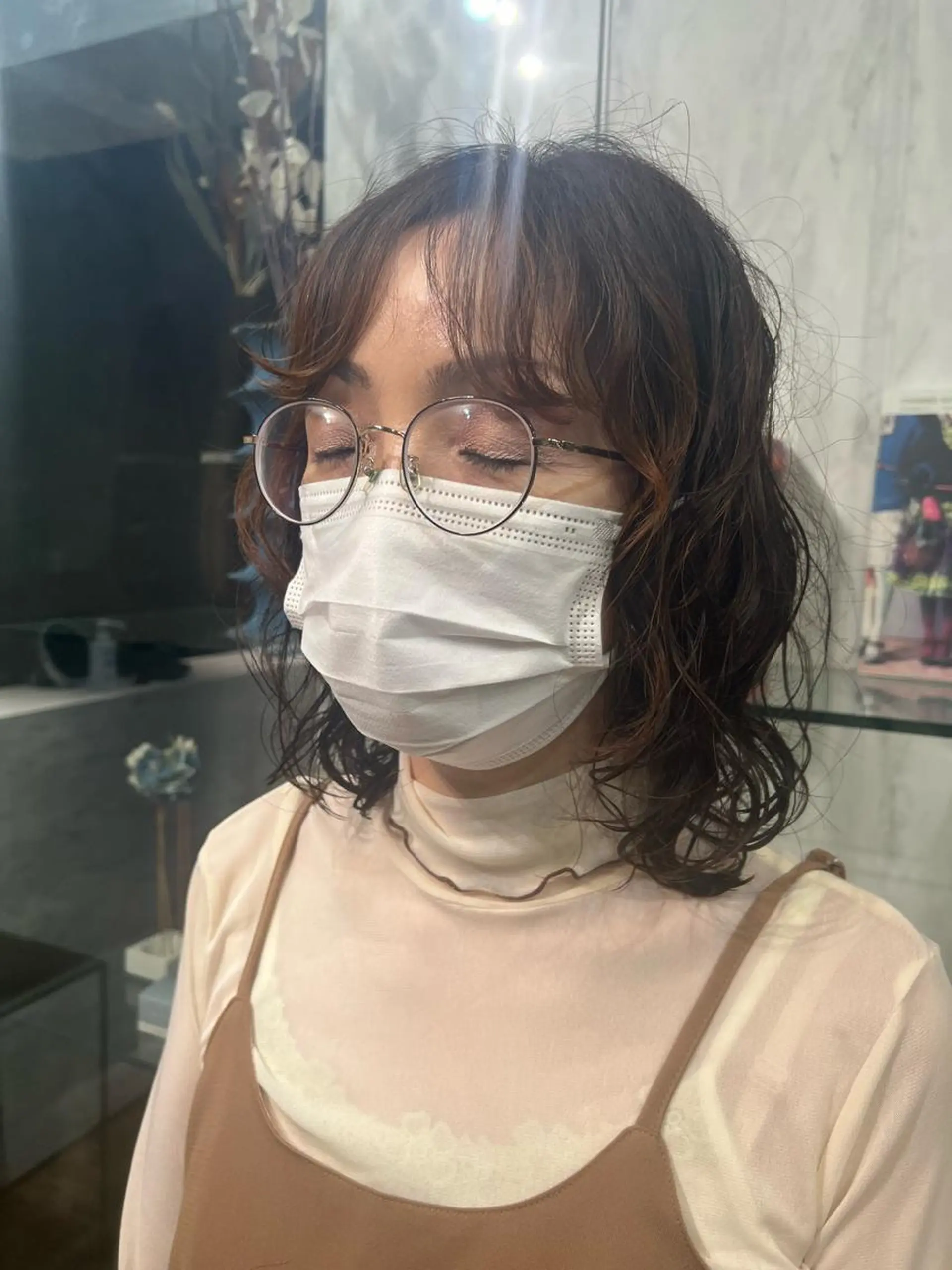 ミディアム パーマ パーマ ROBBY所属・松井美樹/似合わせ ガーリー・韓国のヘアスタイル