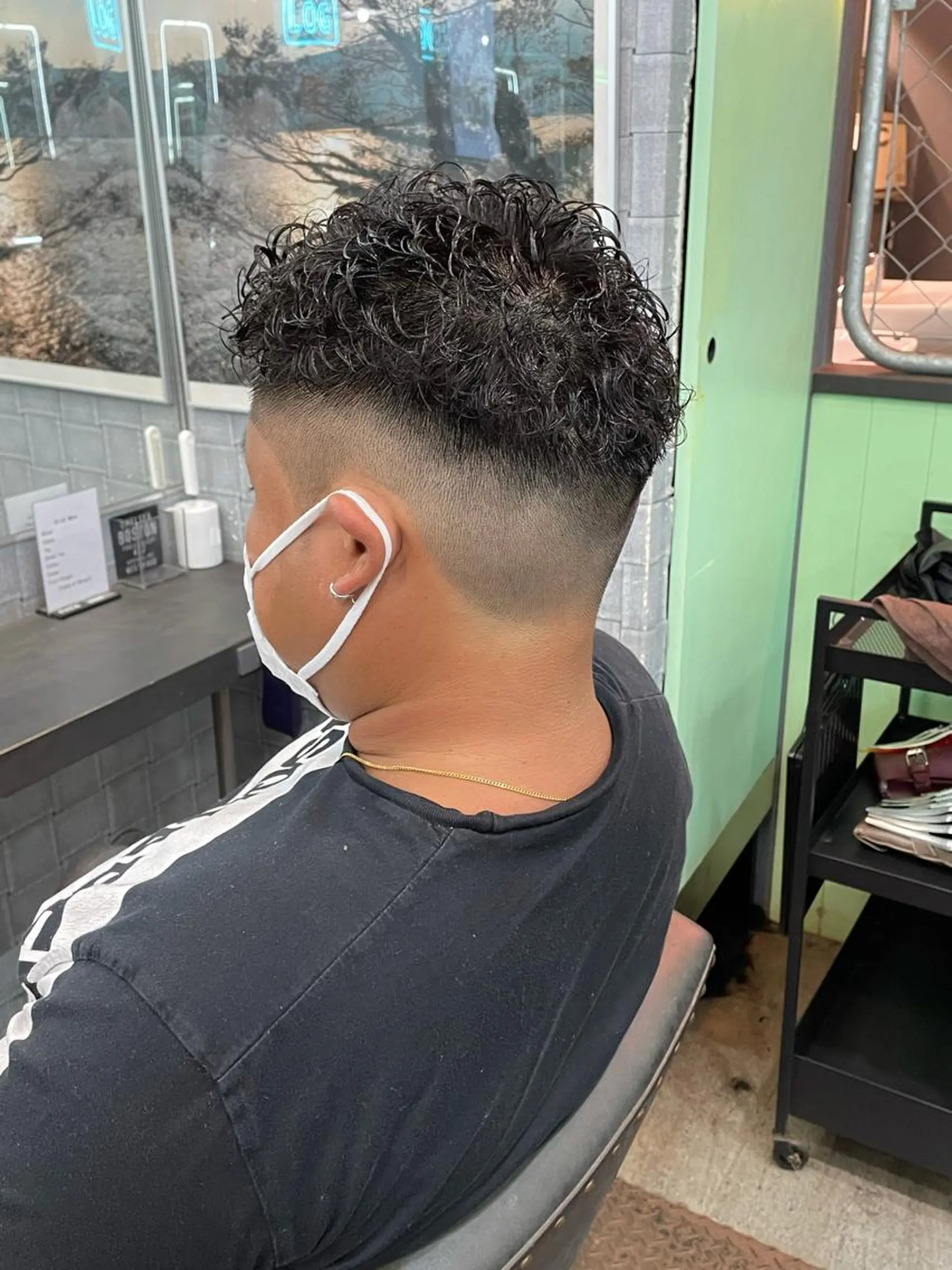 パーマ メンズ メンズパーマ Le'a所属・渋谷/フェード/ 國分 翔のヘアスタイル