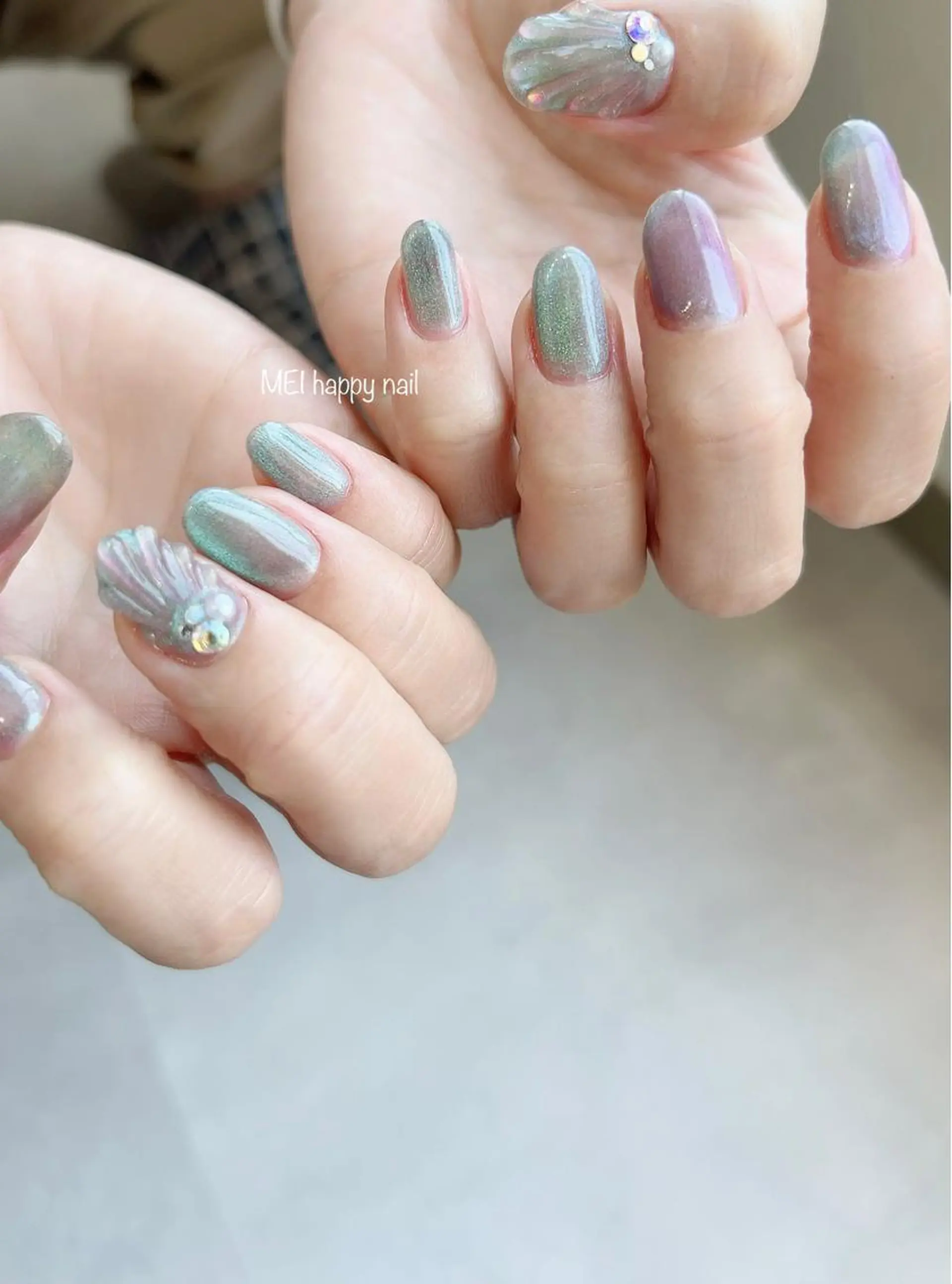 ネイル 北浦和 自爪育成ケアのネイルデザイン