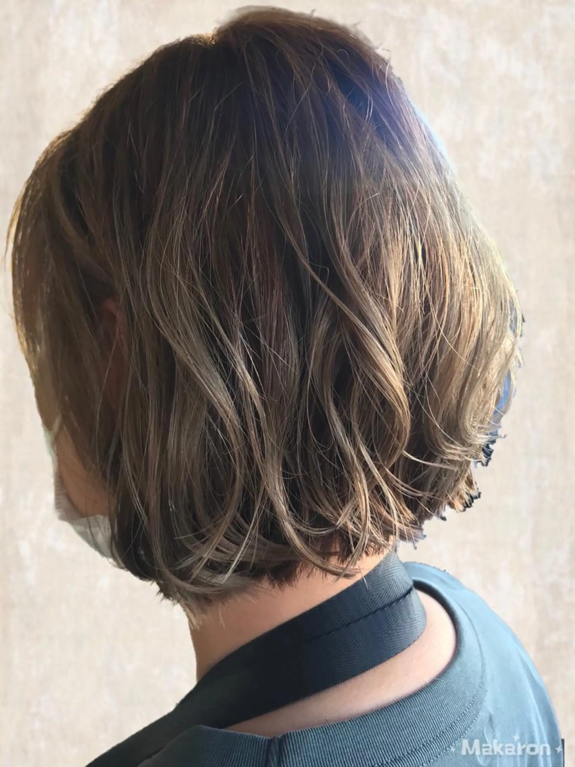 ショート カラー ショートボブ ケアカラー グレージュ ボブ ショートヘア hair works raptureのヘアスタイル