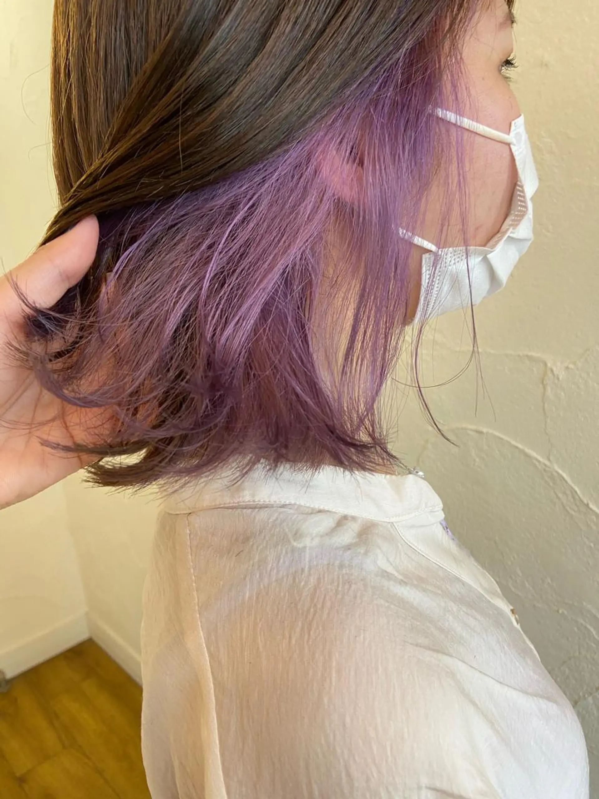 ミディアム カラー ラベンダーカラー ラベンダーピンク ピンクカラー Hair Musee   柱店所属・topstylist 吉住 早織のヘアスタイル