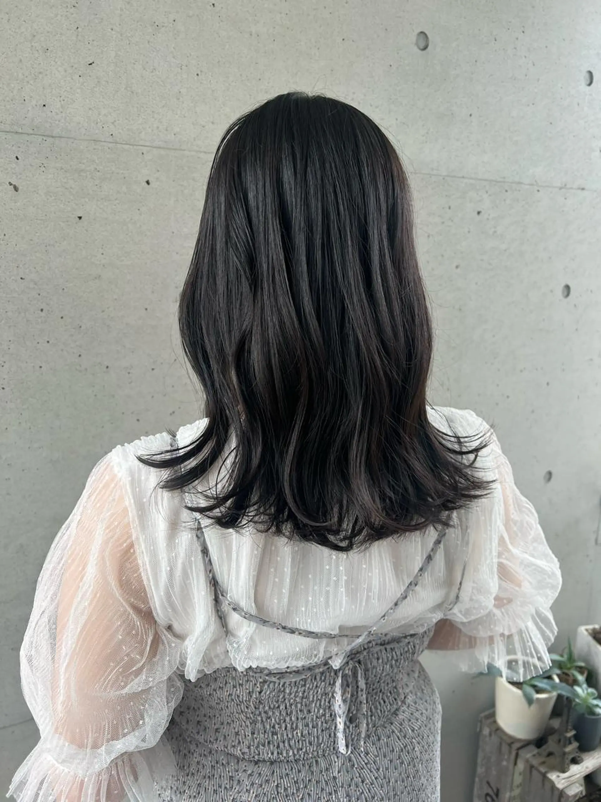 ロング 岸田 莉奈のヘアスタイル