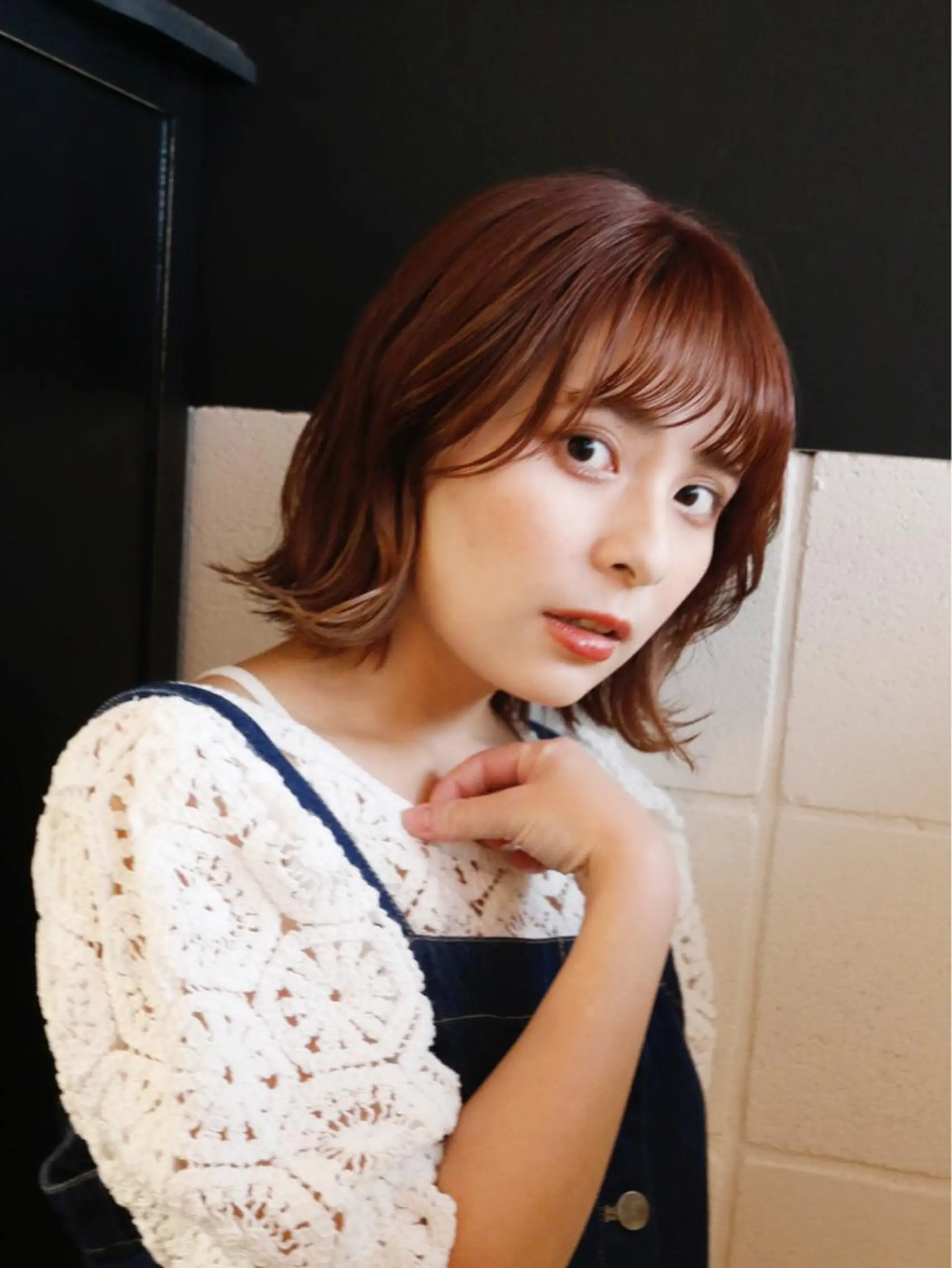 ミディアム カラー カット トリートメント irwi所属・Ebihara Satomiのヘアスタイル