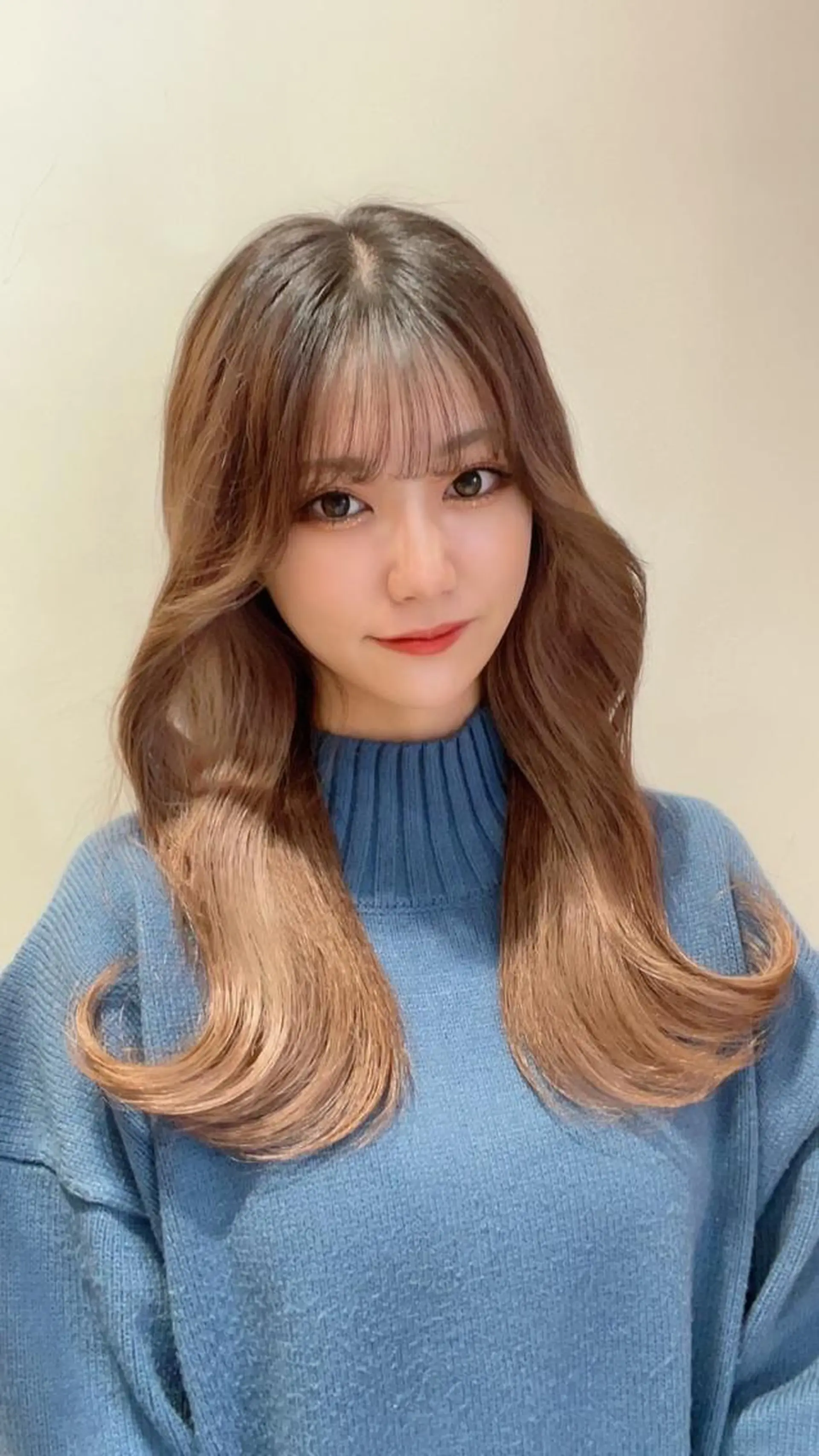 セミロング 顔周り特化/韓国ヘア /レイヤー/吉野幸大のヘアスタイル