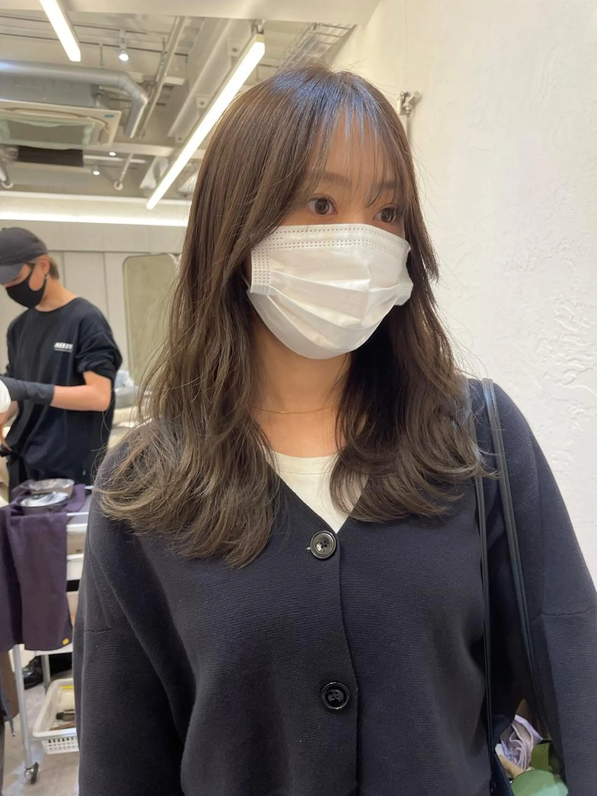 セミロング カラー ヘアアレンジ カット ヘアカラー トリートメント ヘアセット 🍃柔らかヘアー田中 瑞希🍃のヘアスタイル