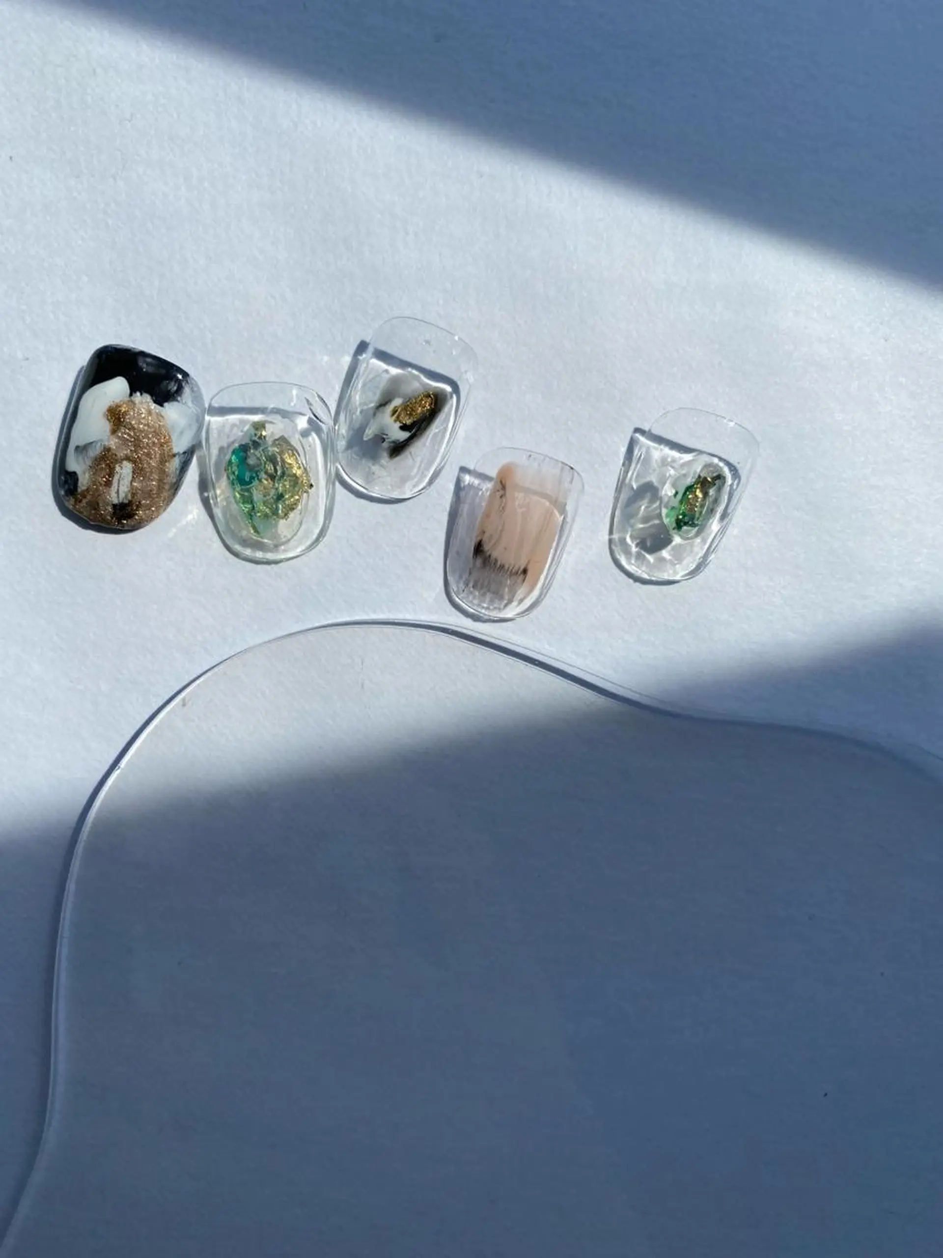 ネイル ハンドネイル 草加ニュアンスネイル 🌚hersのネイルデザイン