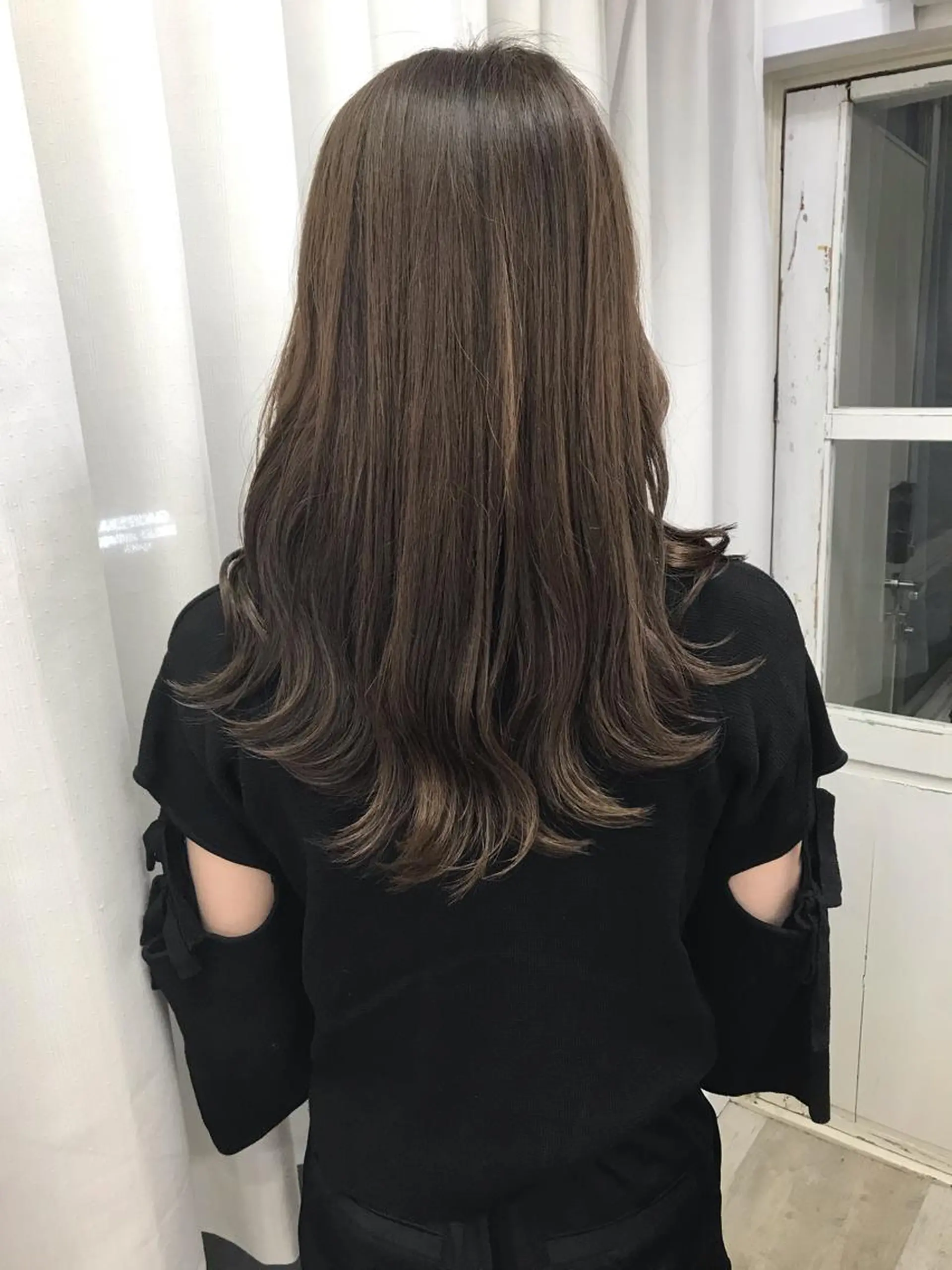 セミロング カラー 韓国風ヘア レイヤーカット ていねい技術No.1 🌈諏訪 健太のヘアスタイル