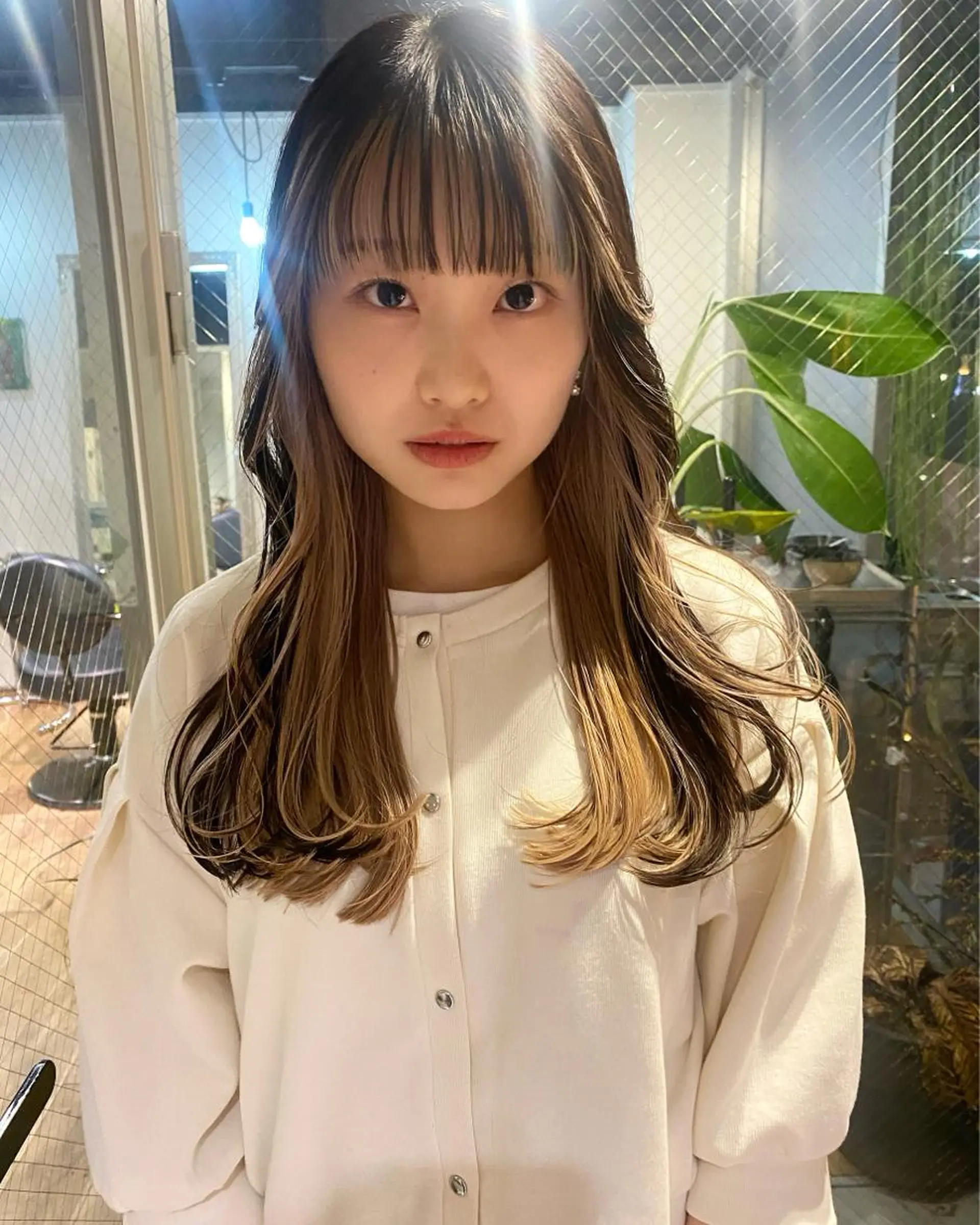 セミロング カラー GIVET (ジヴェ)所属・撮影モデル募集 🦋soemikaのヘアスタイル