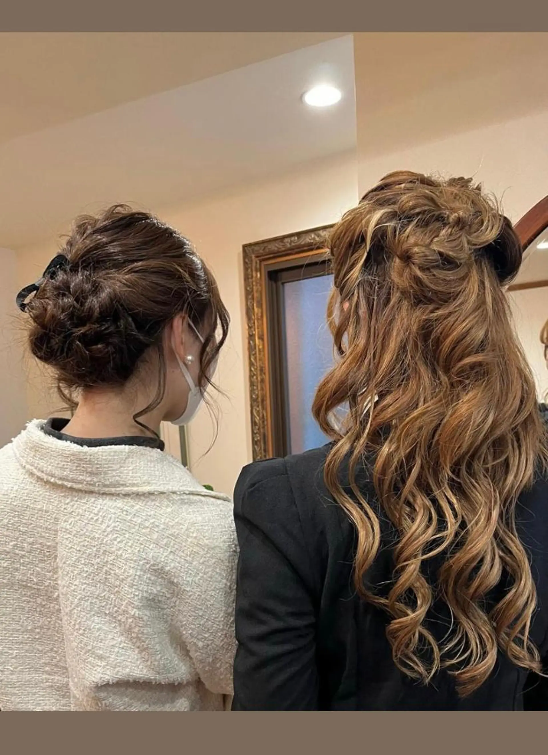 ロング ヘアアレンジ 結婚式・ブライダル ヘアセット OVER  SEAオーバーシー所属・森 陽子のマツエク・マツパデザイン