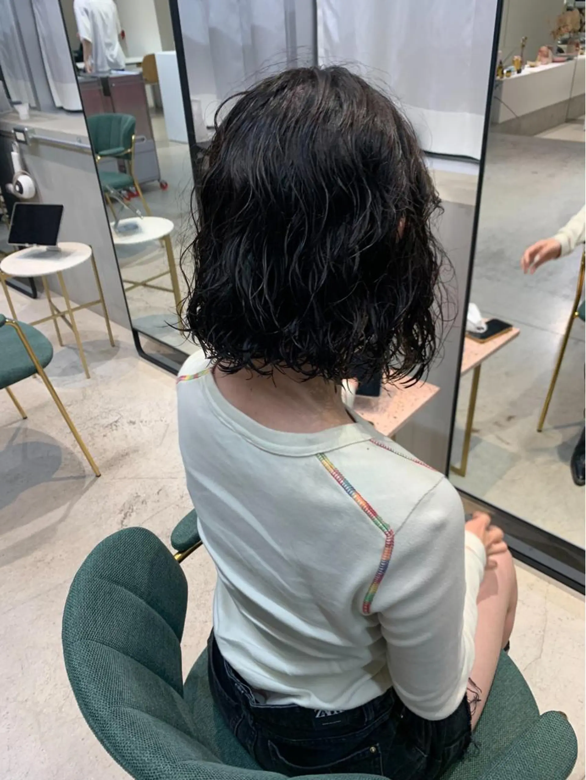 ミディアム パーマ ミディアムパーマ ボブ トリートメント 宇佐美佳／美髪 ストレート/縮毛矯正のヘアスタイル