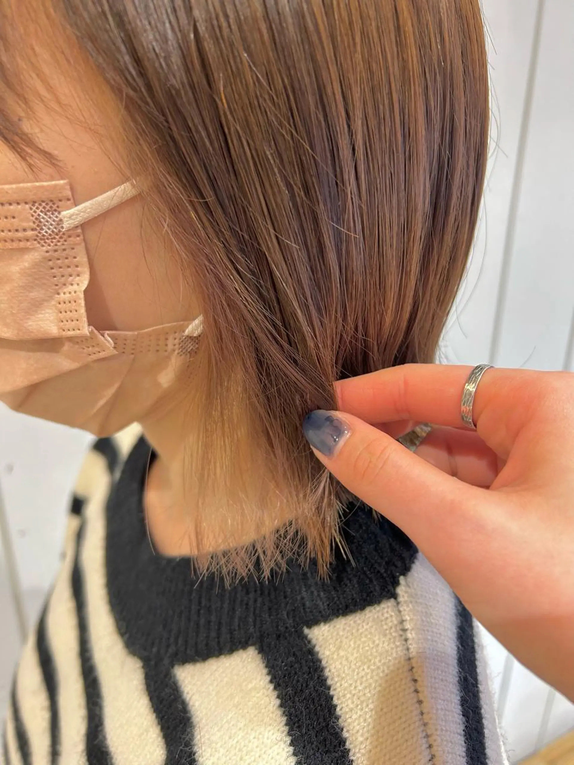 ミディアム カラー ヘアカラー トリートメント 🫧顔周りカット 🫧樫村優香のヘアスタイル