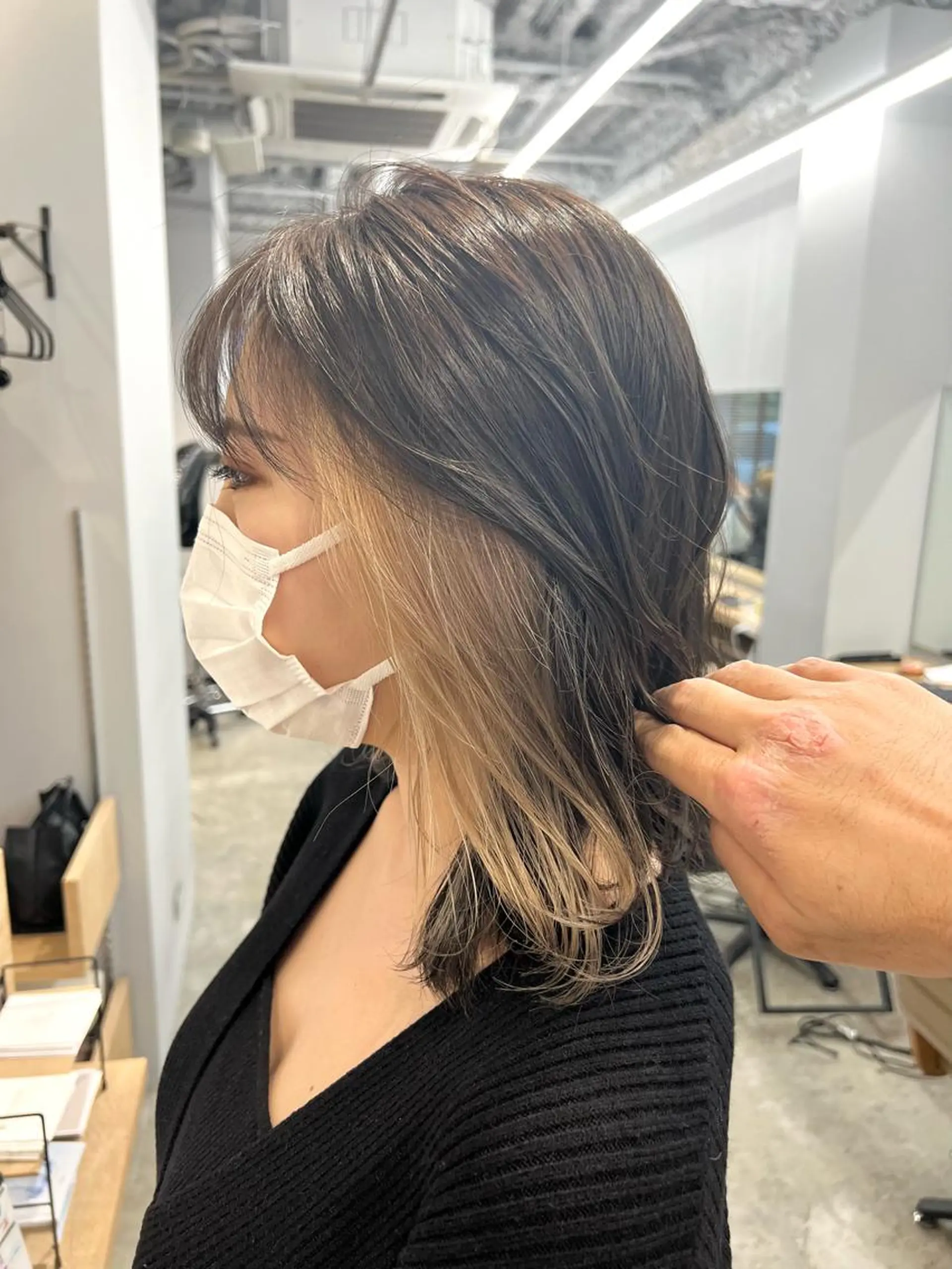 ミディアム カラー ベージュカラー インナーカラー 代表　YUKI ☆のヘアスタイル