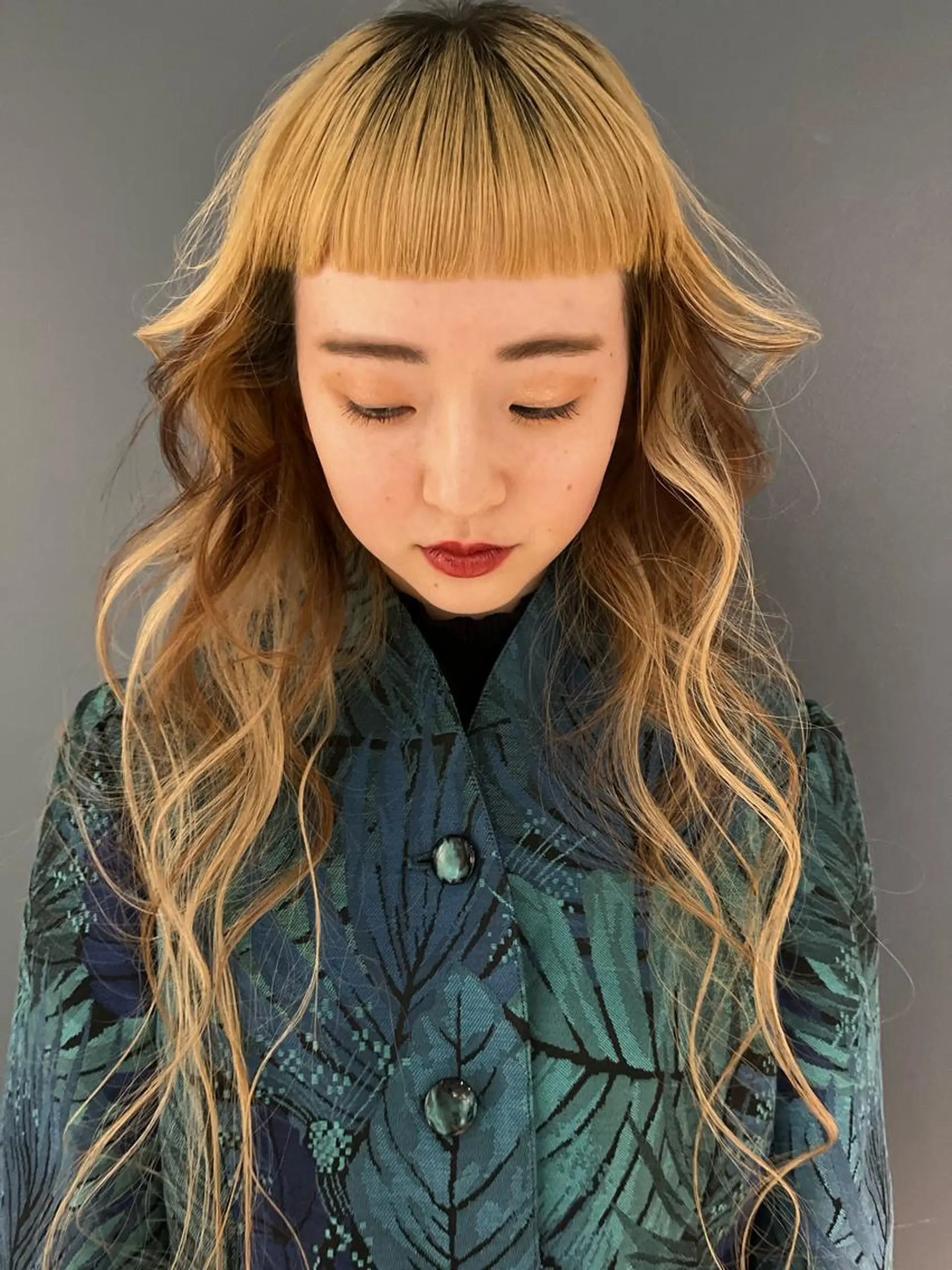 ロング カラー ヘアアレンジ メンズ キッズ デザインカラー 原宿/キシタのヘアスタイル