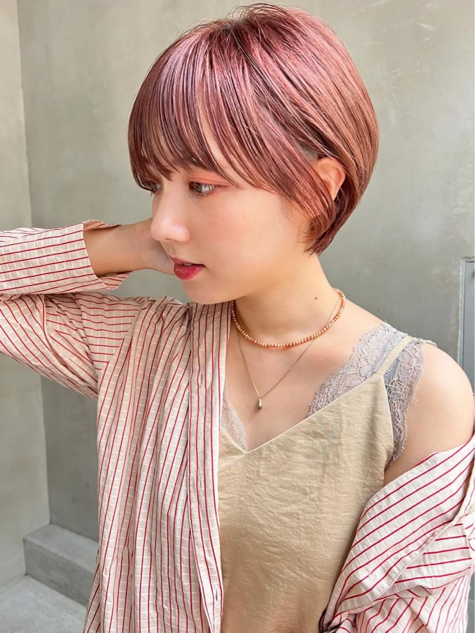 ショート カラー カット ヘアカラー トリートメント 髪質改善／艶髪特化 /柔らかさ/清水翔矢のヘアスタイル