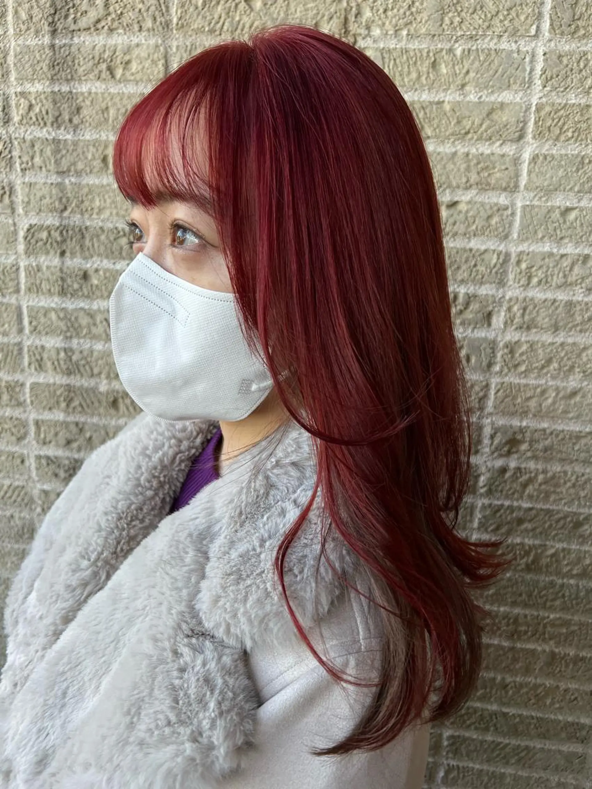 ミディアム カラー パーマ ヘアアレンジ カット ヘアカラー 加藤 綾華のヘアスタイル