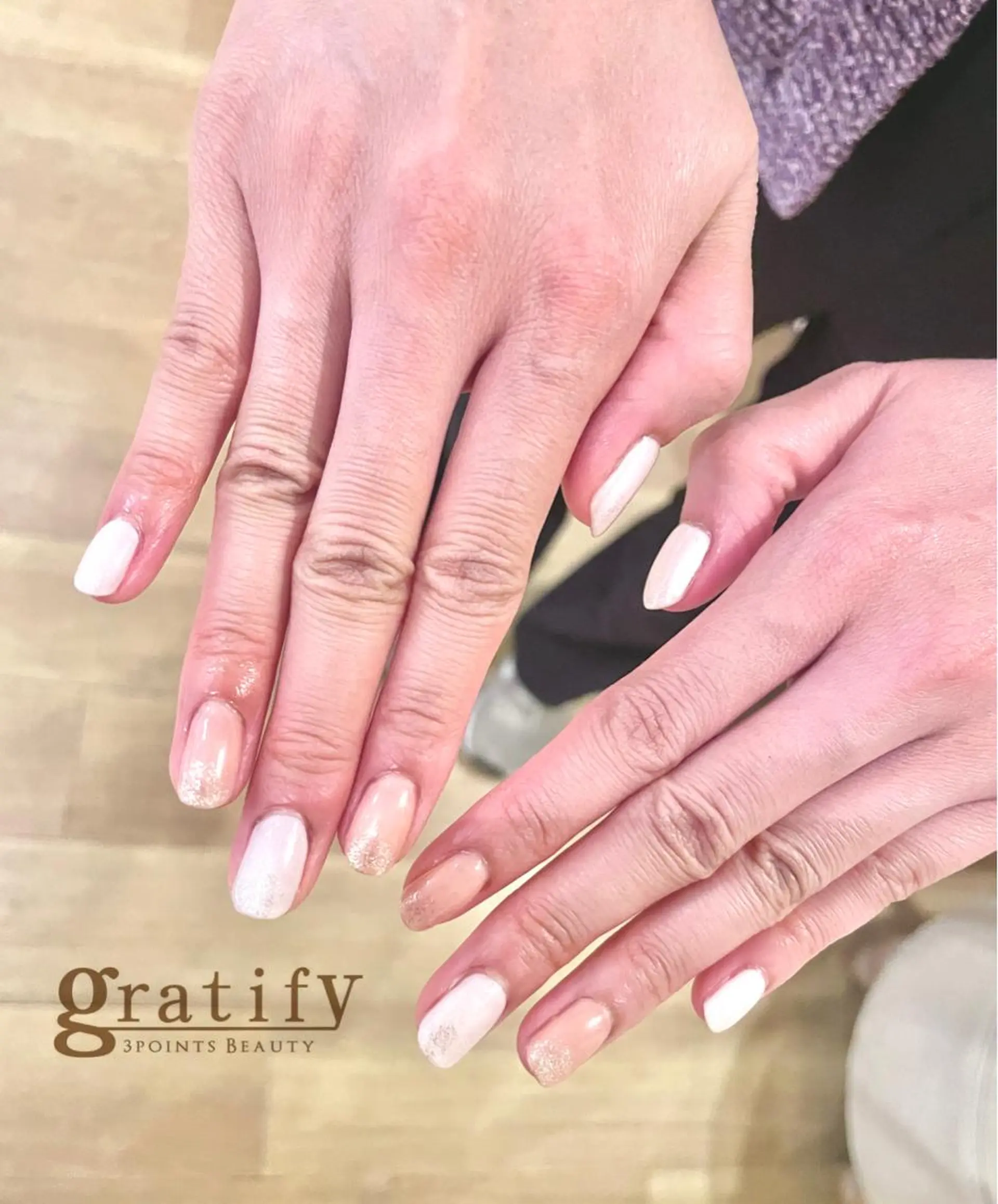 ネイル ラメ(グリッター) ワンカラーネイル 山田 怜奈のネイルデザイン