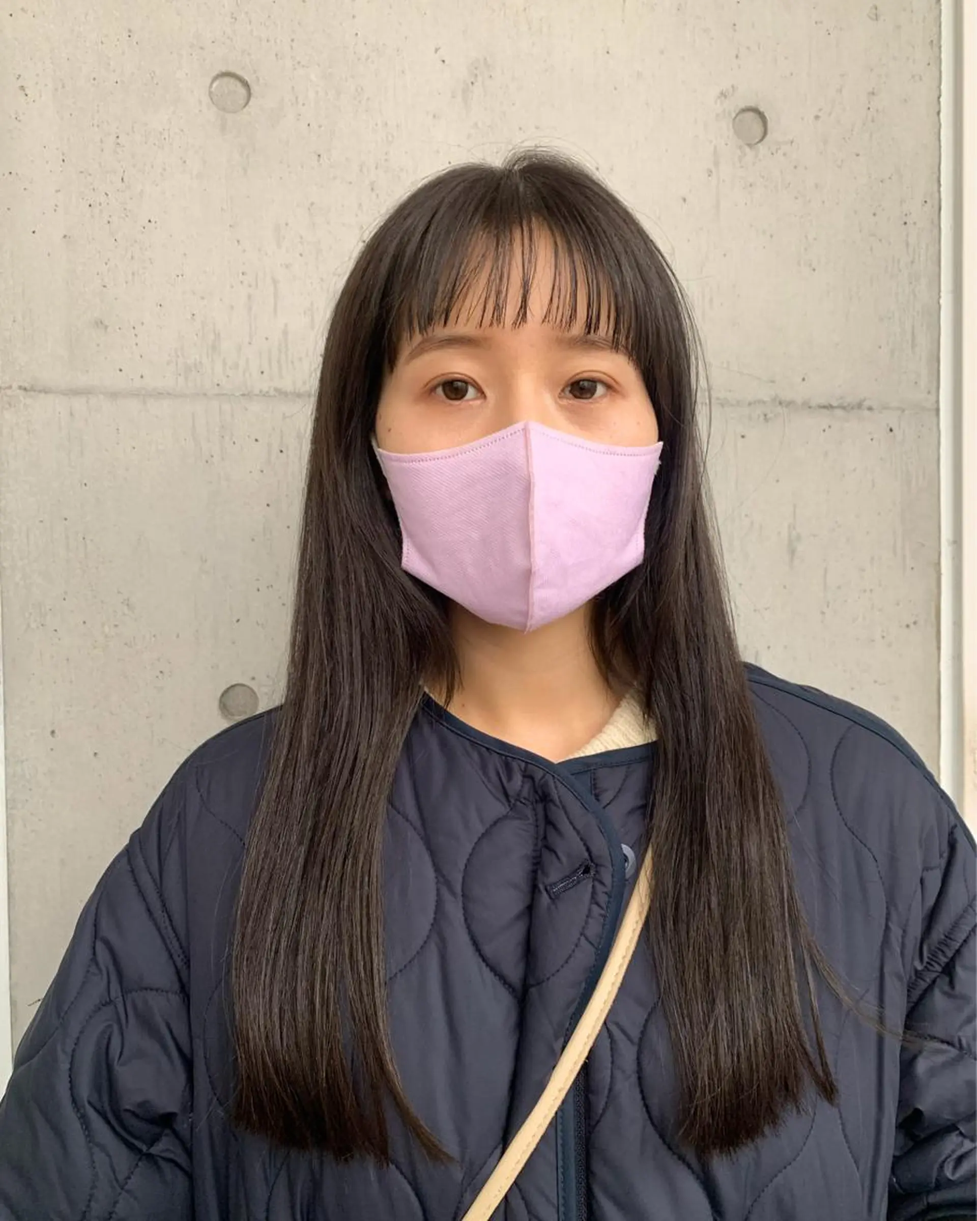 セミロング カラー カネコ ユカリのヘアスタイル