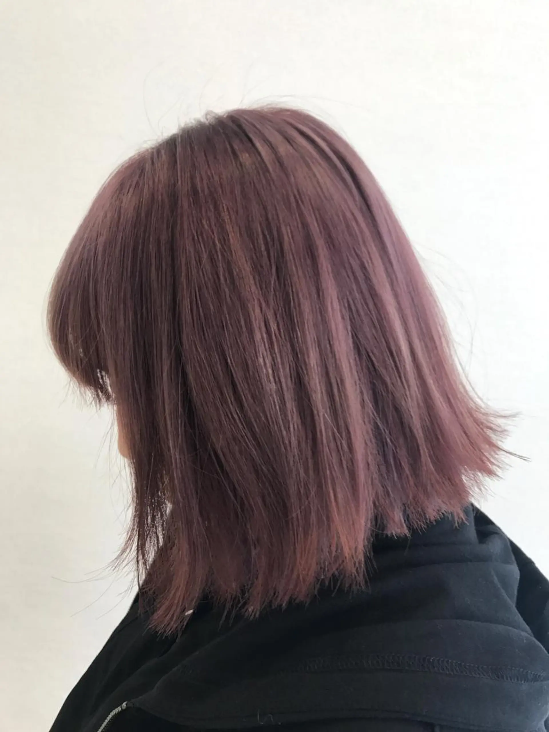 ミディアム カラー ピンクカラー 星野 慎也のヘアスタイル