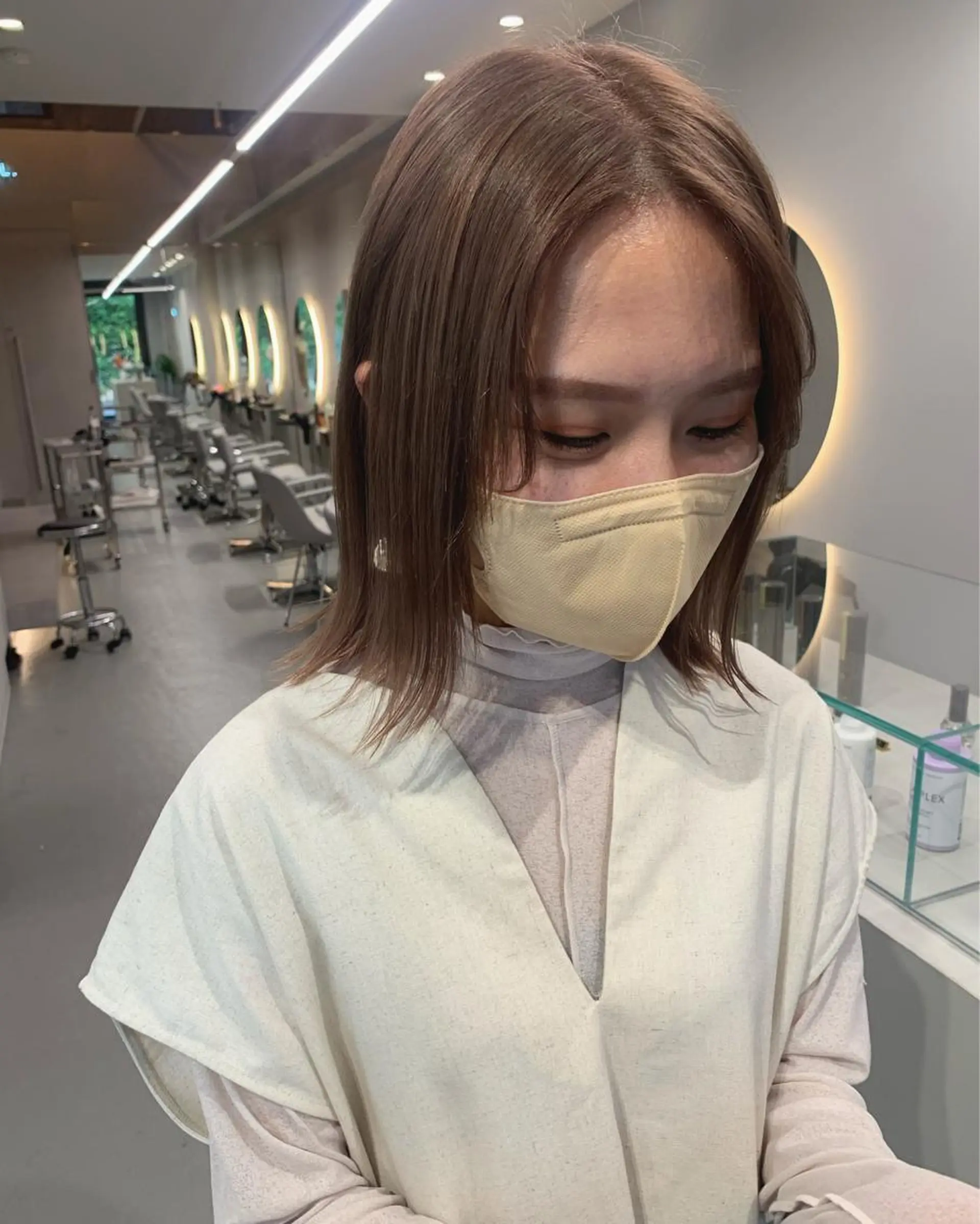 ミディアム カラー ブリーチ/アレンジ 天満/chihiroのヘアスタイル