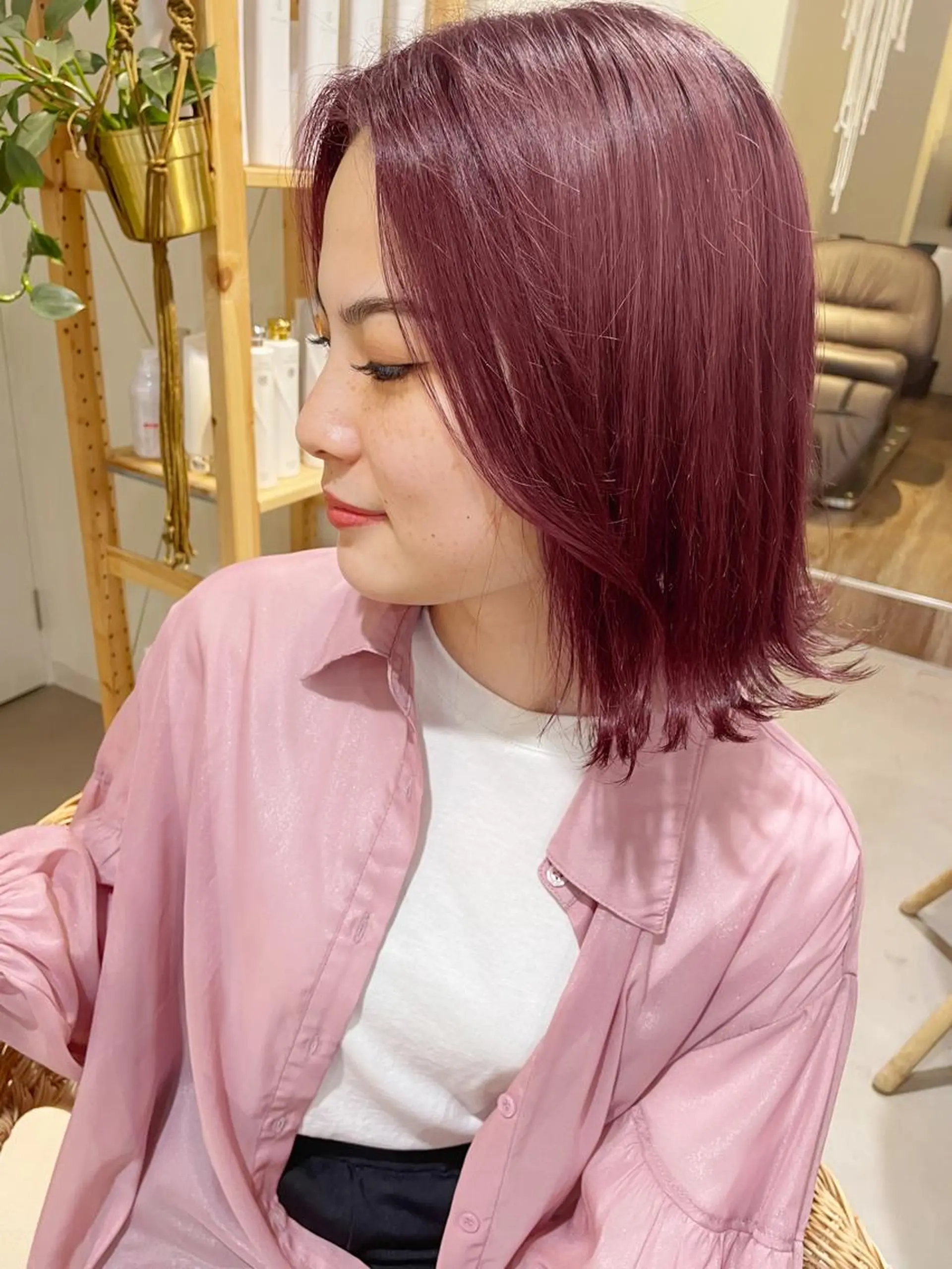 セミロング ヘアカラー トリートメント cocoluana(ココルアナ)所属・韓国風ヘア専門 🇰🇷Noaのヘアスタイル