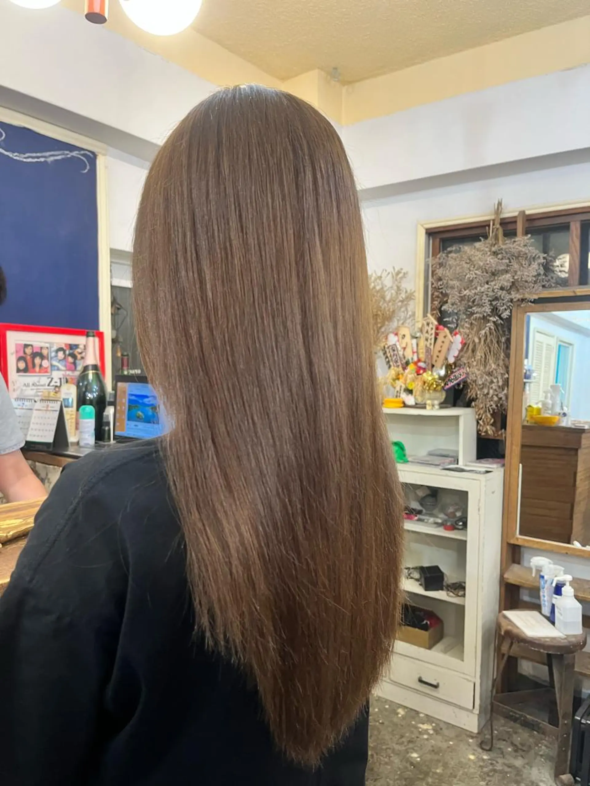 ロング カラー ベージュカラー ブリーチ ミルクティーベージュ ブリーチなしカラー HAIR　& MAKE orange所属・mary'sメリー /ニュアンスカラーのヘアスタイル