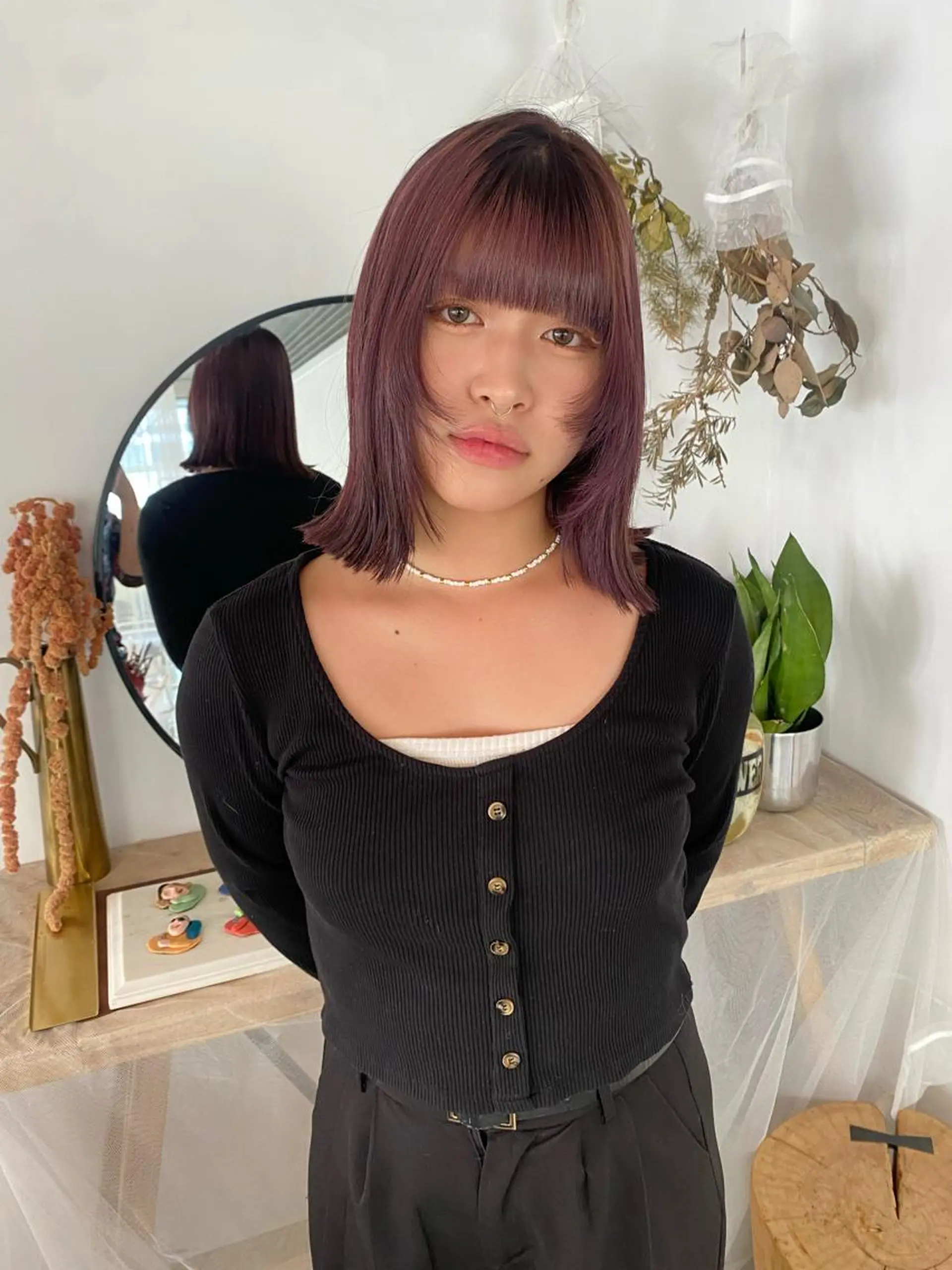 ミディアム カラー 🌻名古屋🌻 🫧ハイトーン🫧のヘアスタイル