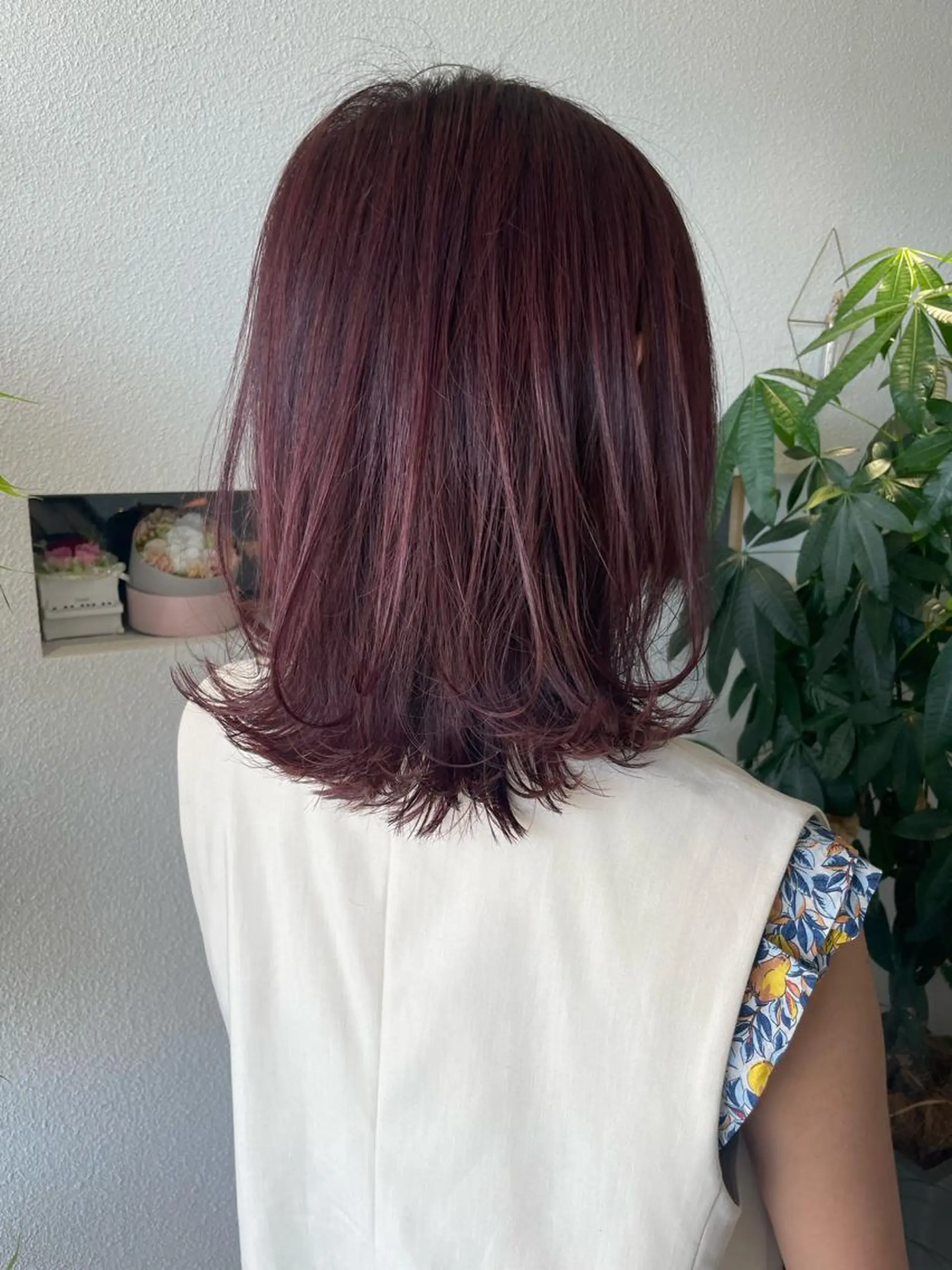 ミディアム カラー ブリーチ ブリーチなしカラー ヘアカラー トリートメント Emitas.三年坂所属・Emitas.　井上 真奈美のヘアスタイル