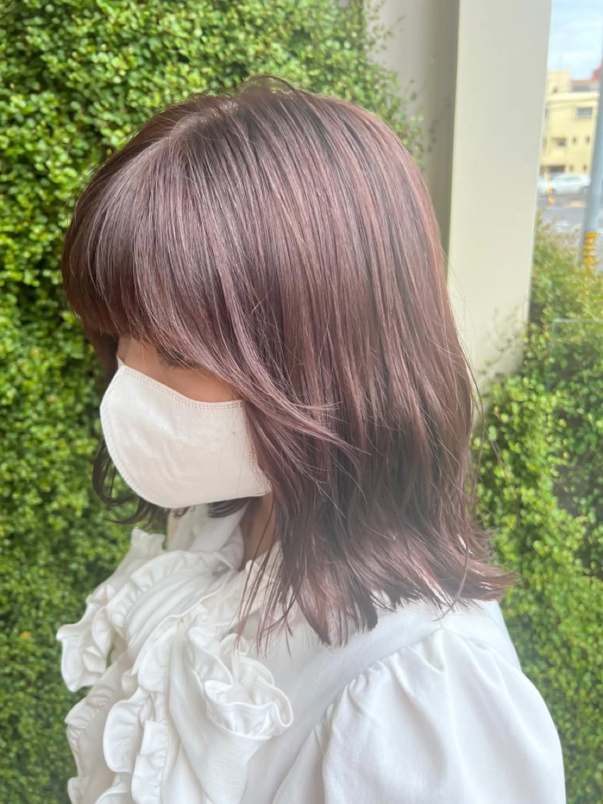 ミディアム カラー ブラウンカラー ピンクカラー ピンクブラウン akari/髪質改善 /ブリーチ/名古屋のヘアスタイル