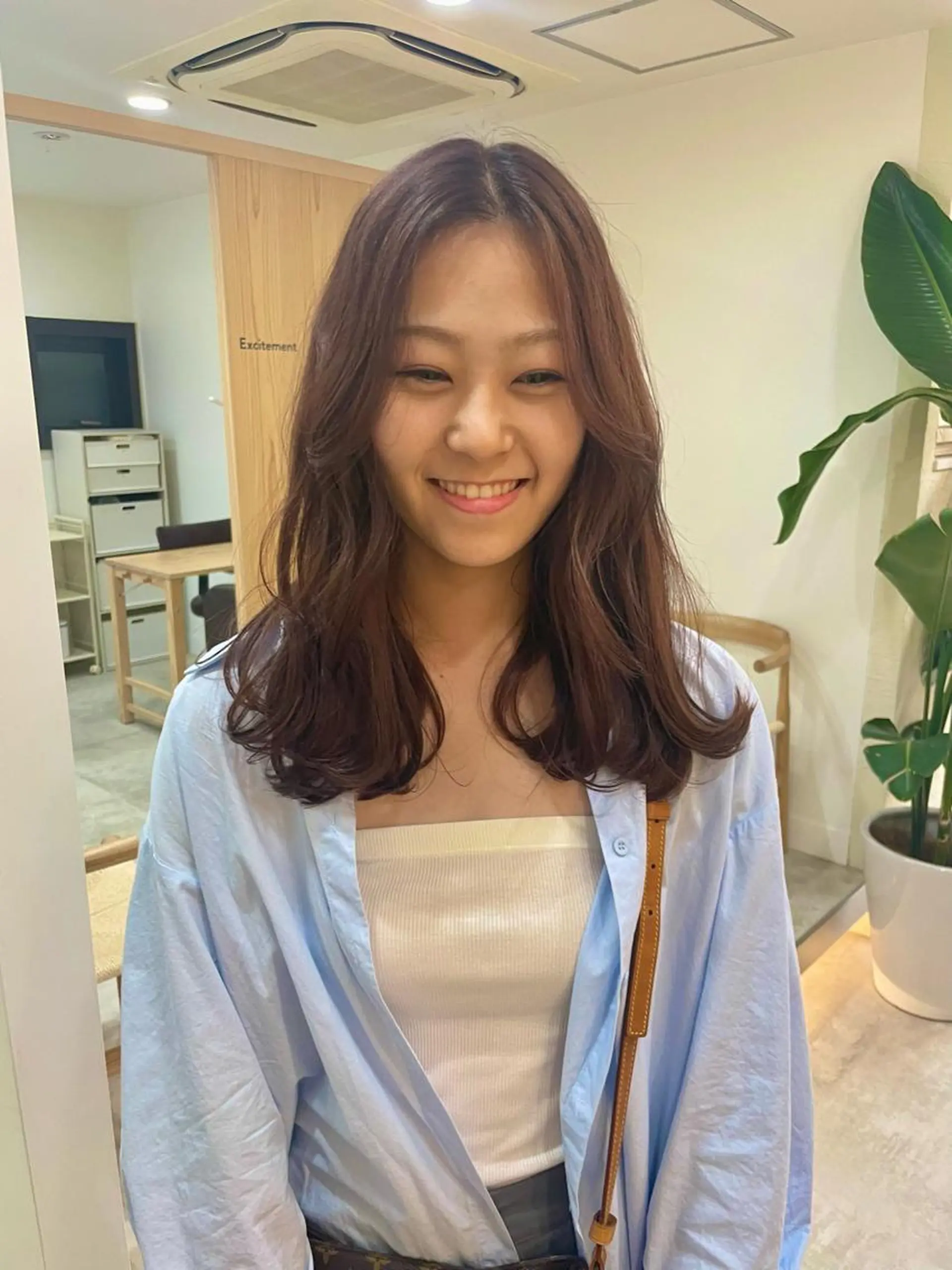 セミロング カット ヘアカラー トリートメント 東京の技術を 京都で✂︎🕊️💖のヘアスタイル