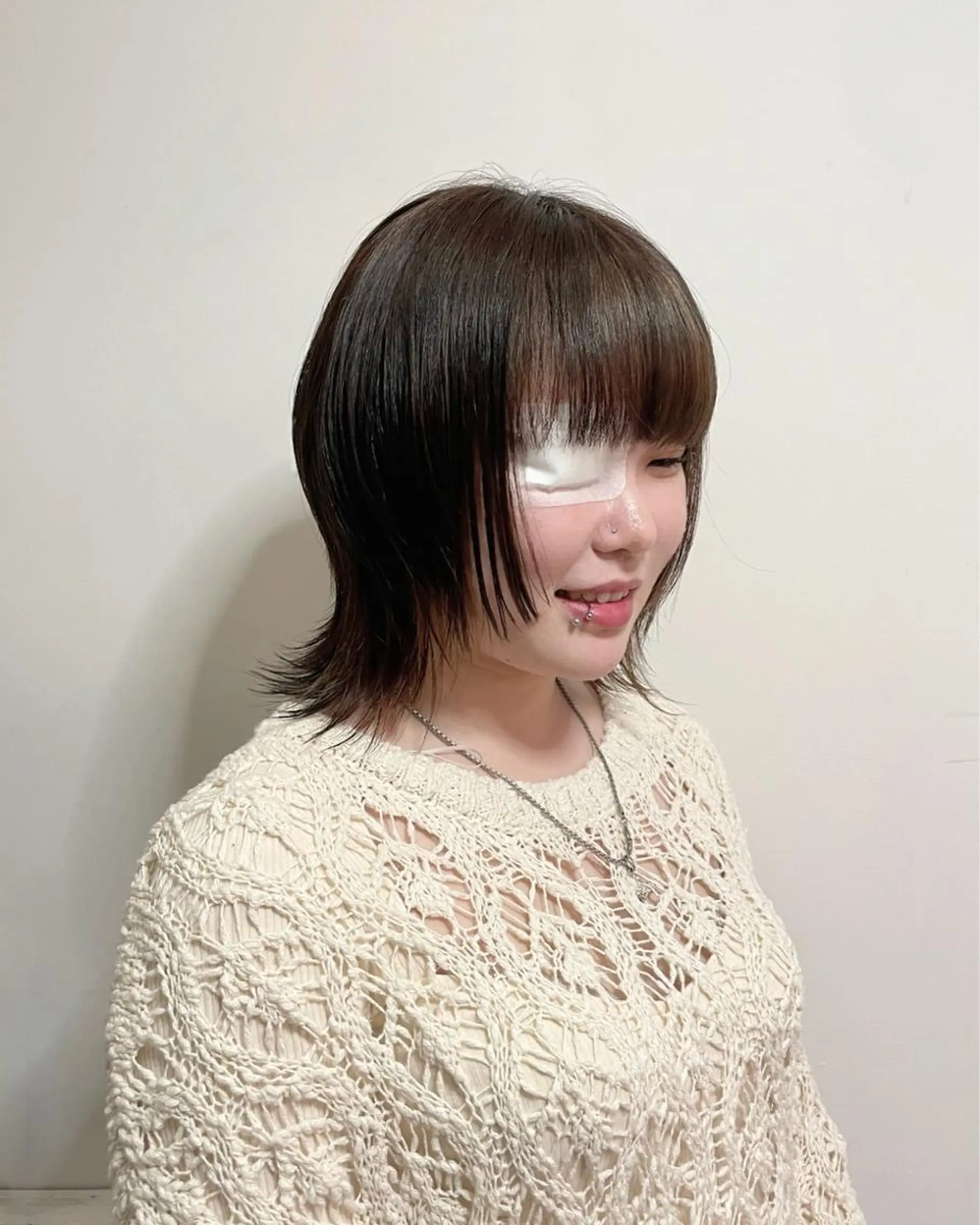 ミディアム レイヤーカット 奥田 誠司のヘアスタイル