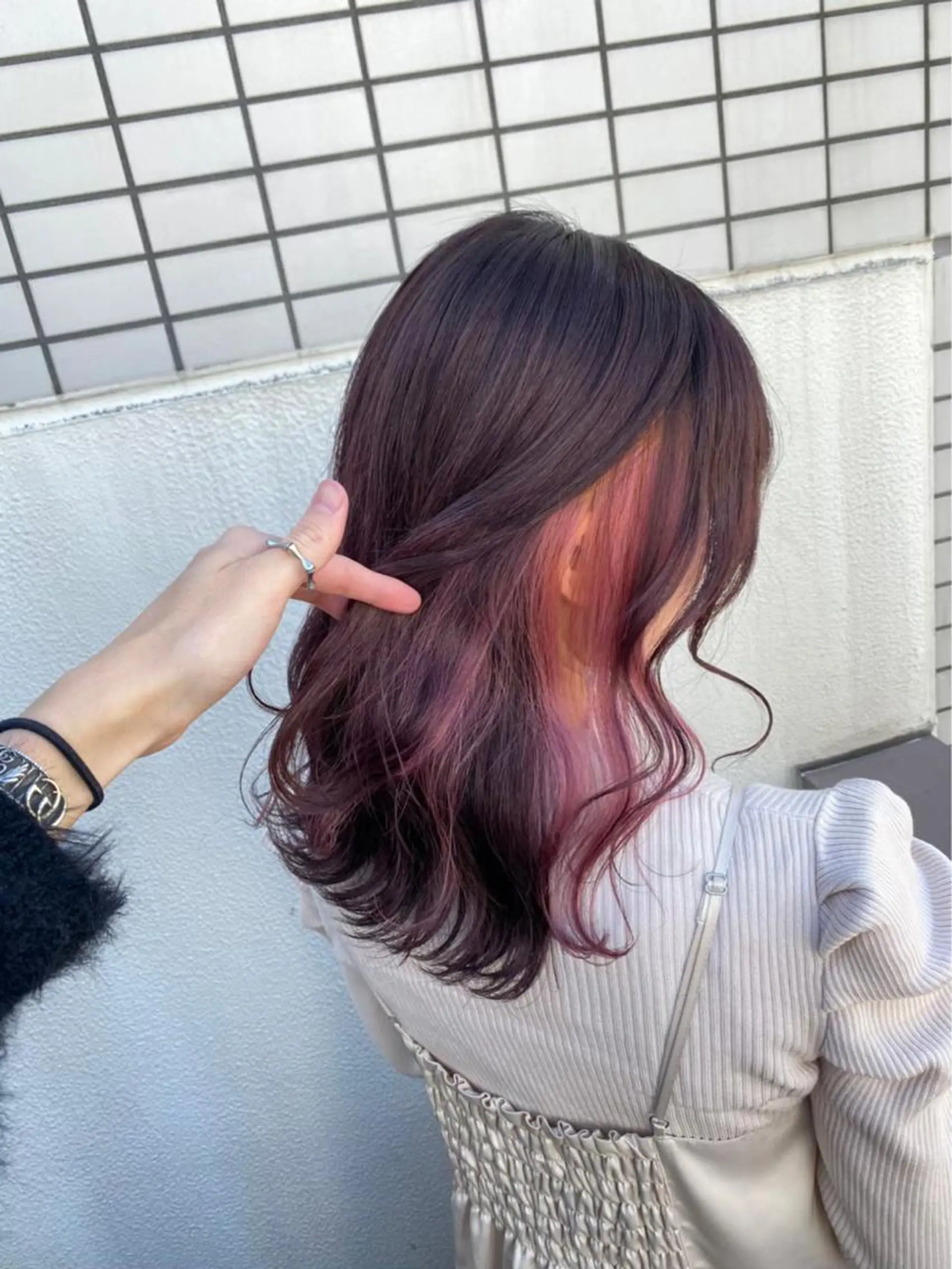 ロング カット ヘアカラー トリートメント ヘアセット 艶カラー の達人のヘアスタイル