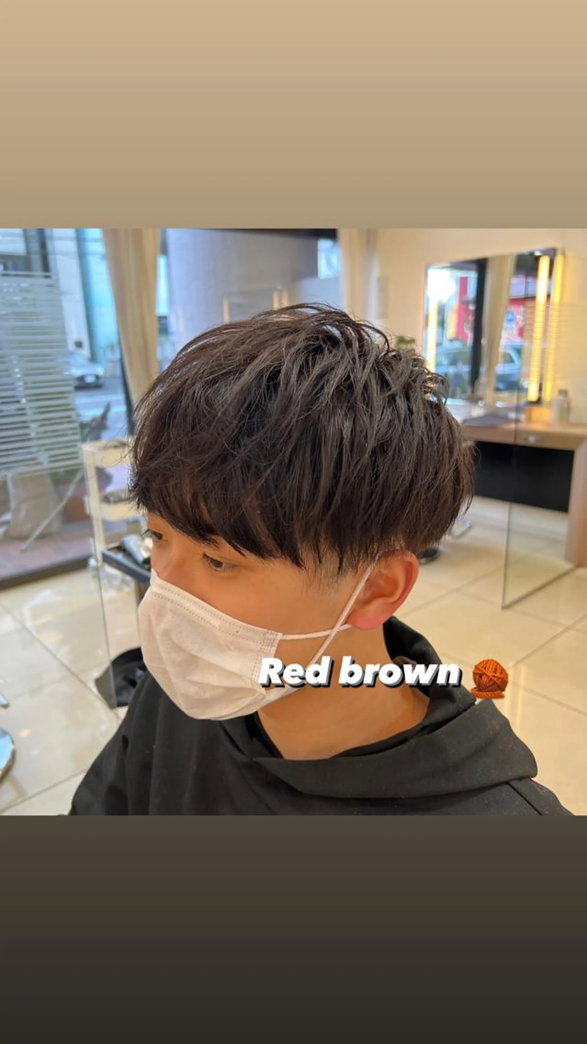 ショート カラー ブラウンカラー レッドカラー レッドブラウン 茅ヶ崎パーマ特化/ スパイラル/ハルキのヘアスタイル