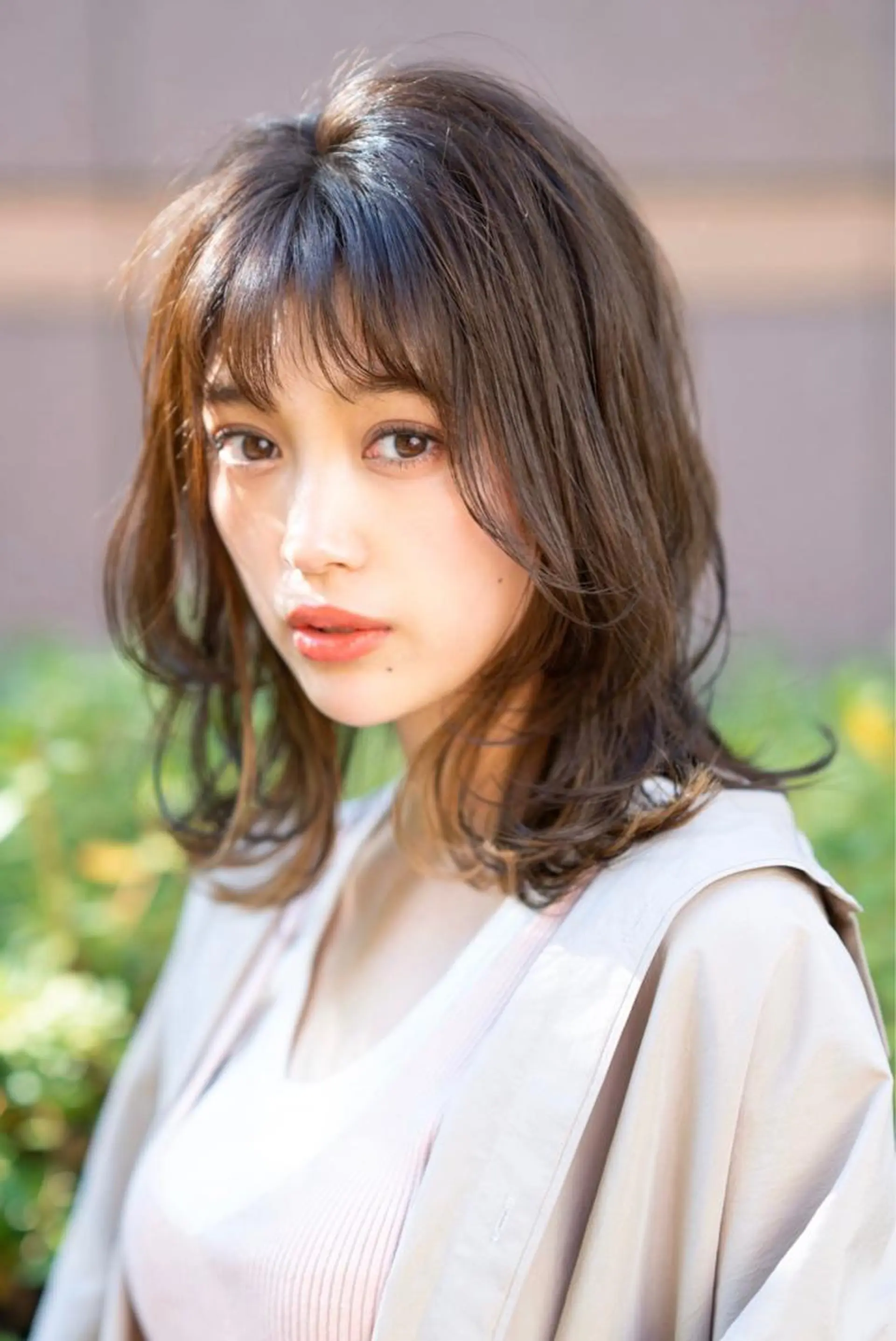 ミディアム カラー カット ヘアカラー トリートメント 🉐レイヤー/塩見 弘樹🉐渋谷のヘアスタイル