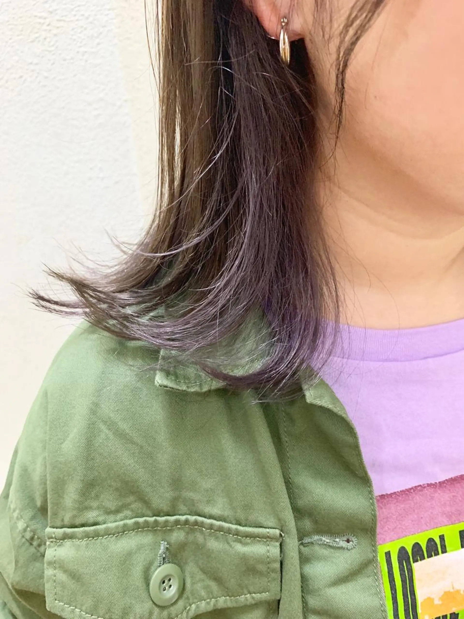 ミディアム カラー グレージュ ラベンダーカラー ミルクティーグレージュ シルバー 💈平島 拓也💈のヘアスタイル