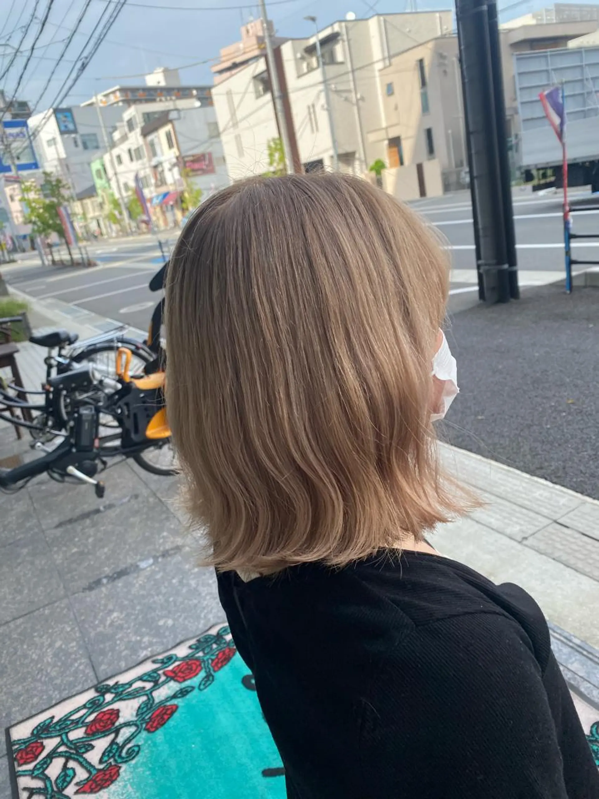 カラー ヘアカラー トリートメント インナー×縮毛矯正 ピンクカラー澤井里菜のヘアスタイル