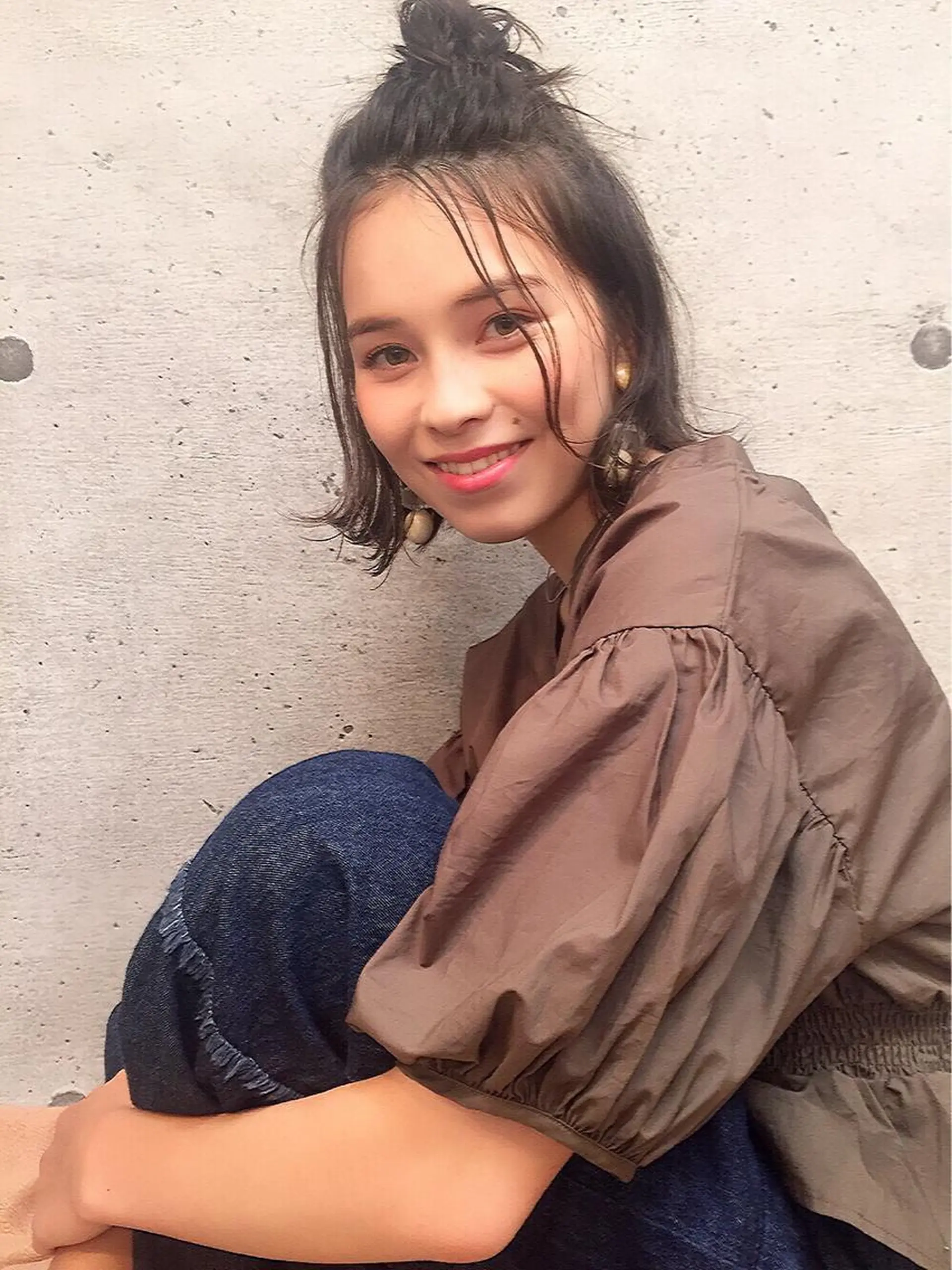 ミディアム ヘアアレンジ 齋藤 咲のヘアスタイル