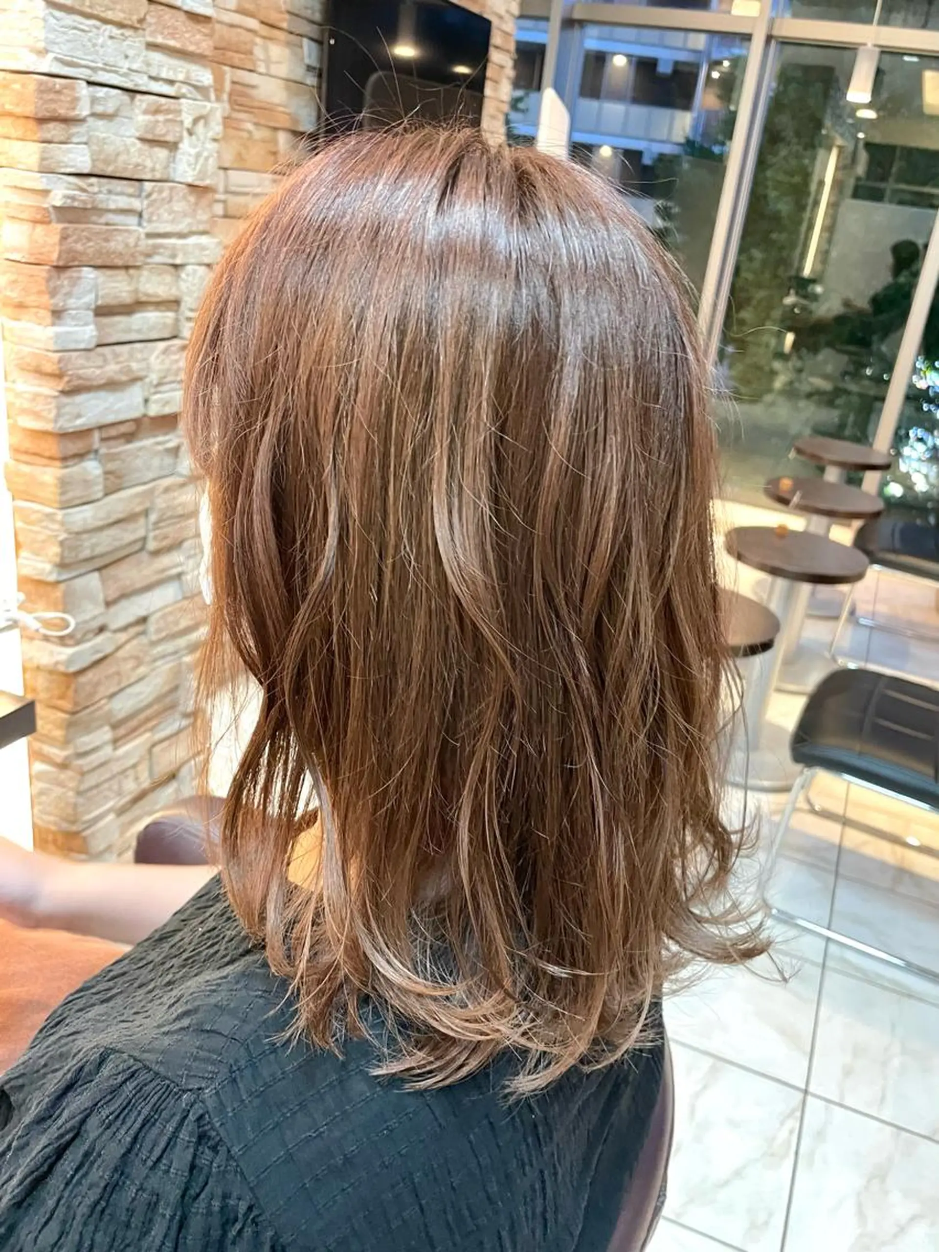 セミロング ヘアカラー トリートメント 新籾 尚哉のヘアスタイル