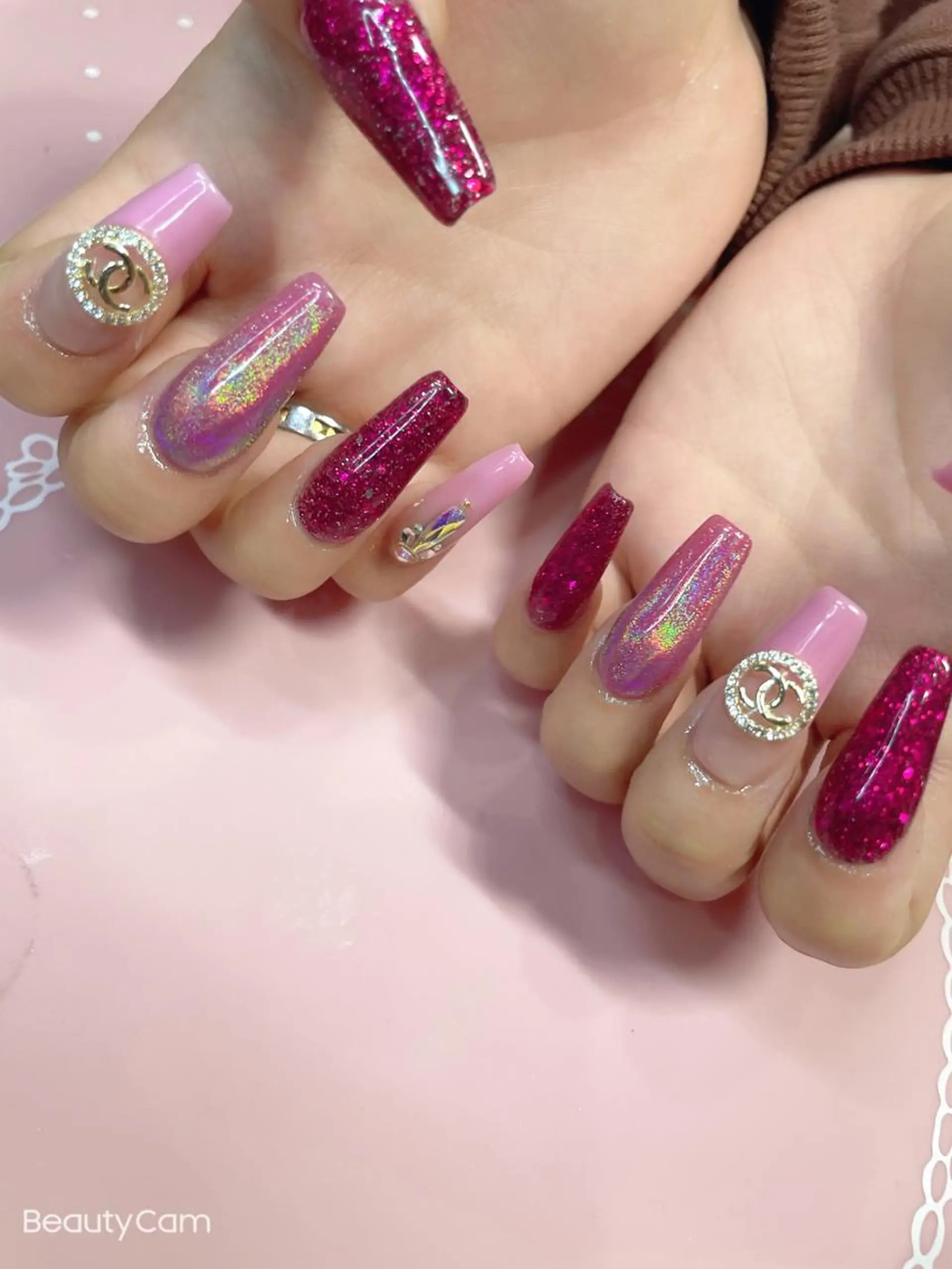 ロング ネイル グラデーション ハンドネイル 《LB》ラブリエ Nail&eyeのマツエク・マツパデザイン