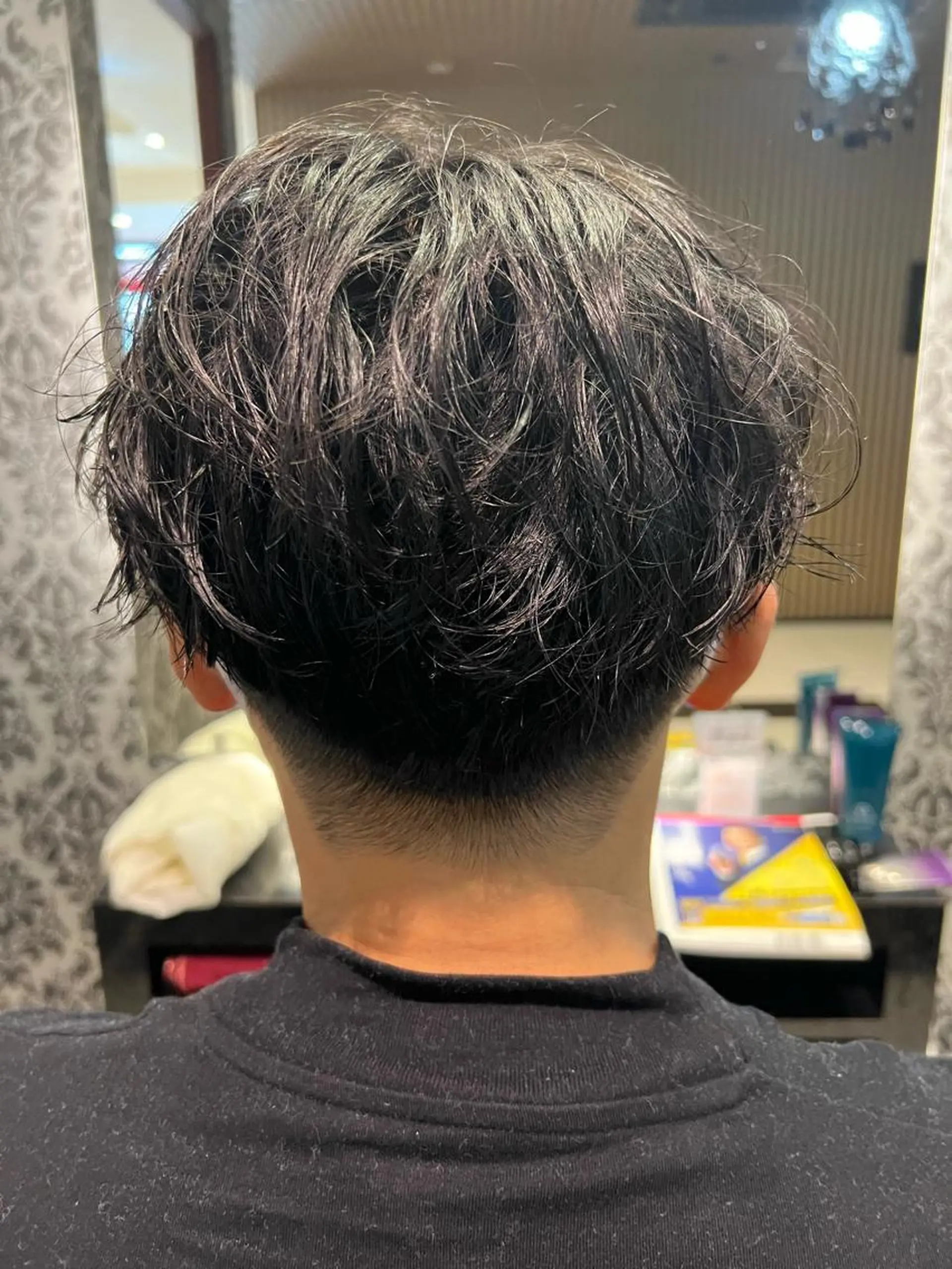 メンズ センターパート カット ヘアセット 古山 侑東 /メンズパーマのヘアスタイル