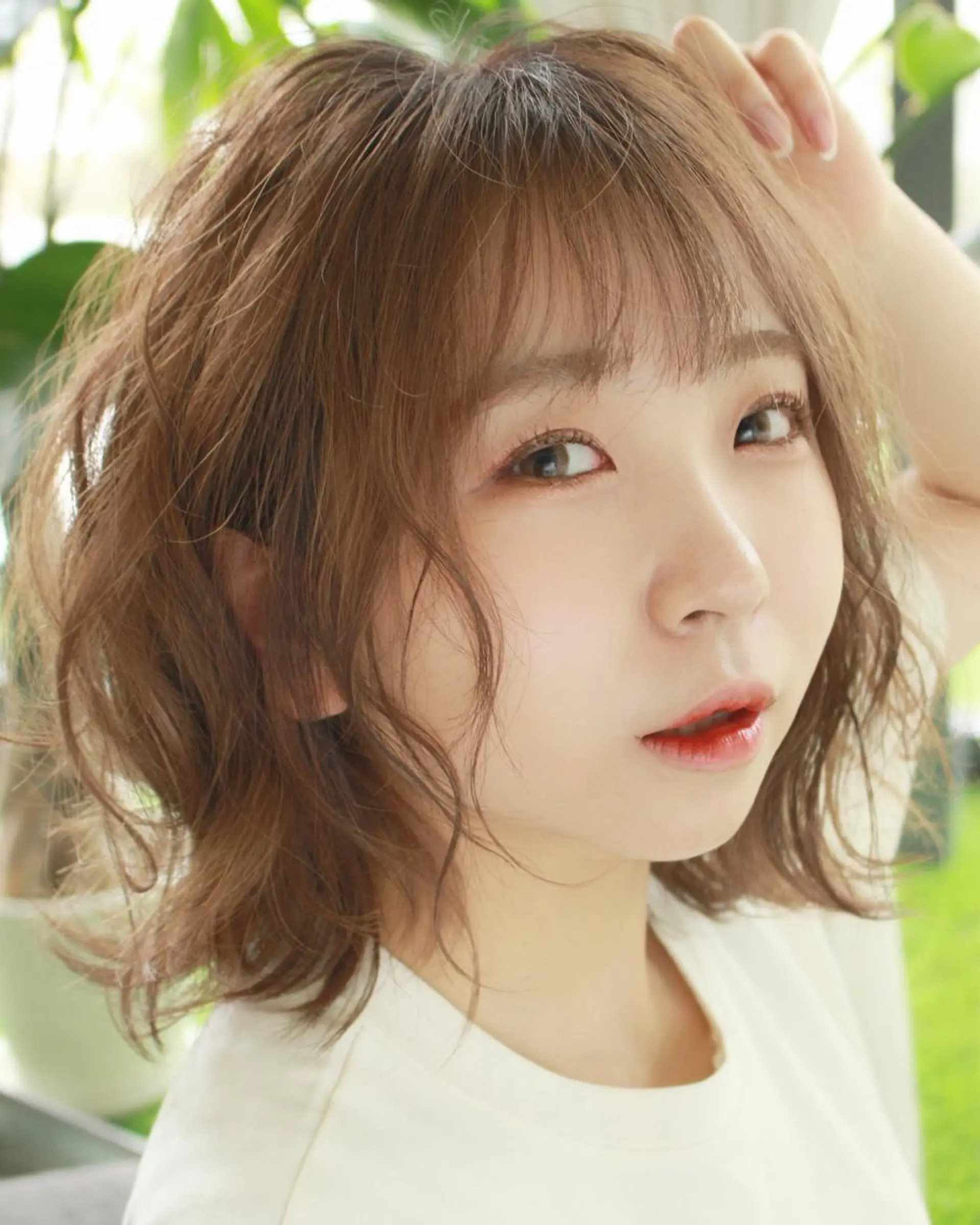 ミディアム 韓国風レイヤーカット 🇰🇷❕モカのヘアスタイル