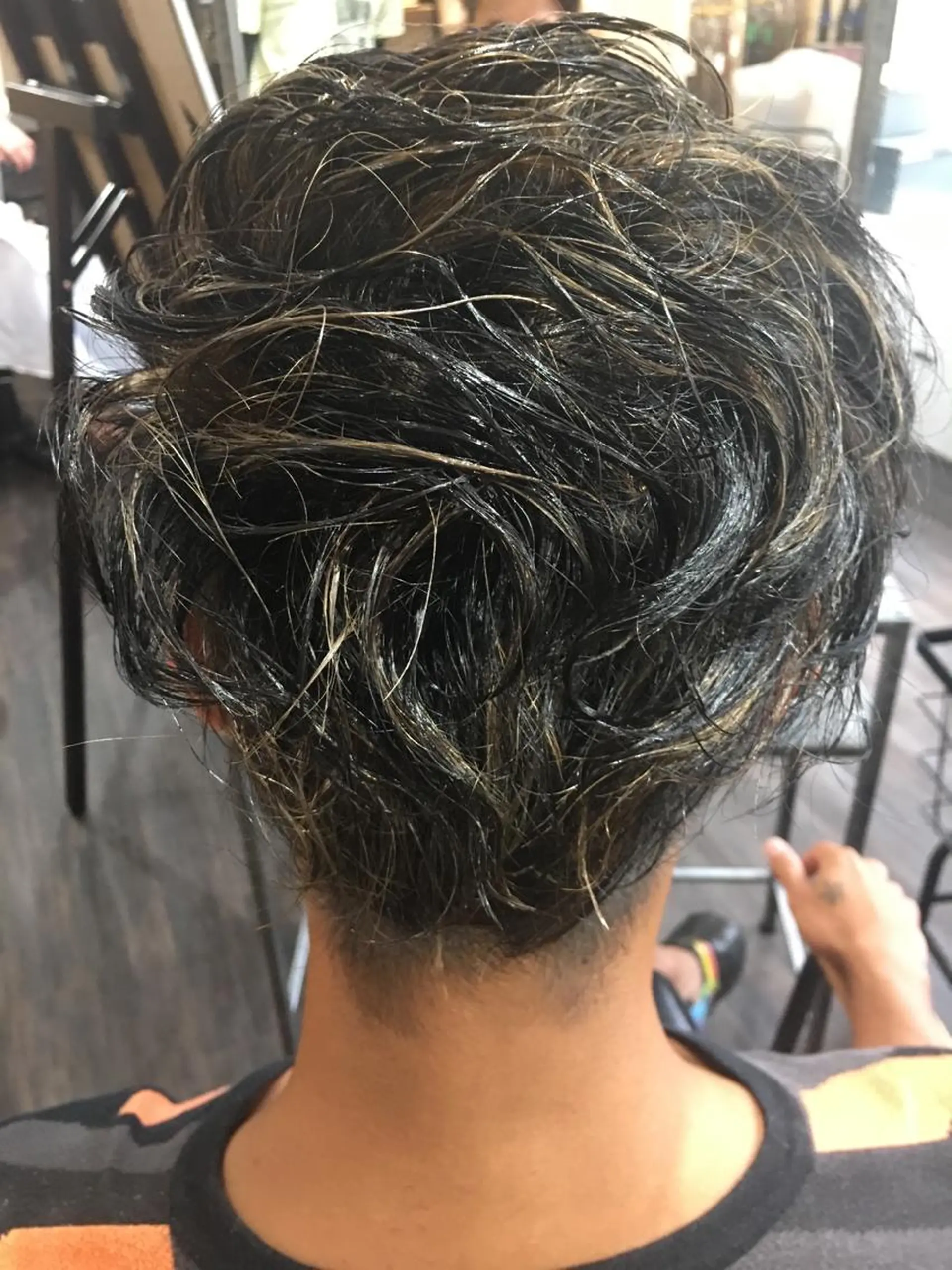 カラー パーマ メンズ 鶴見 和美のヘアスタイル