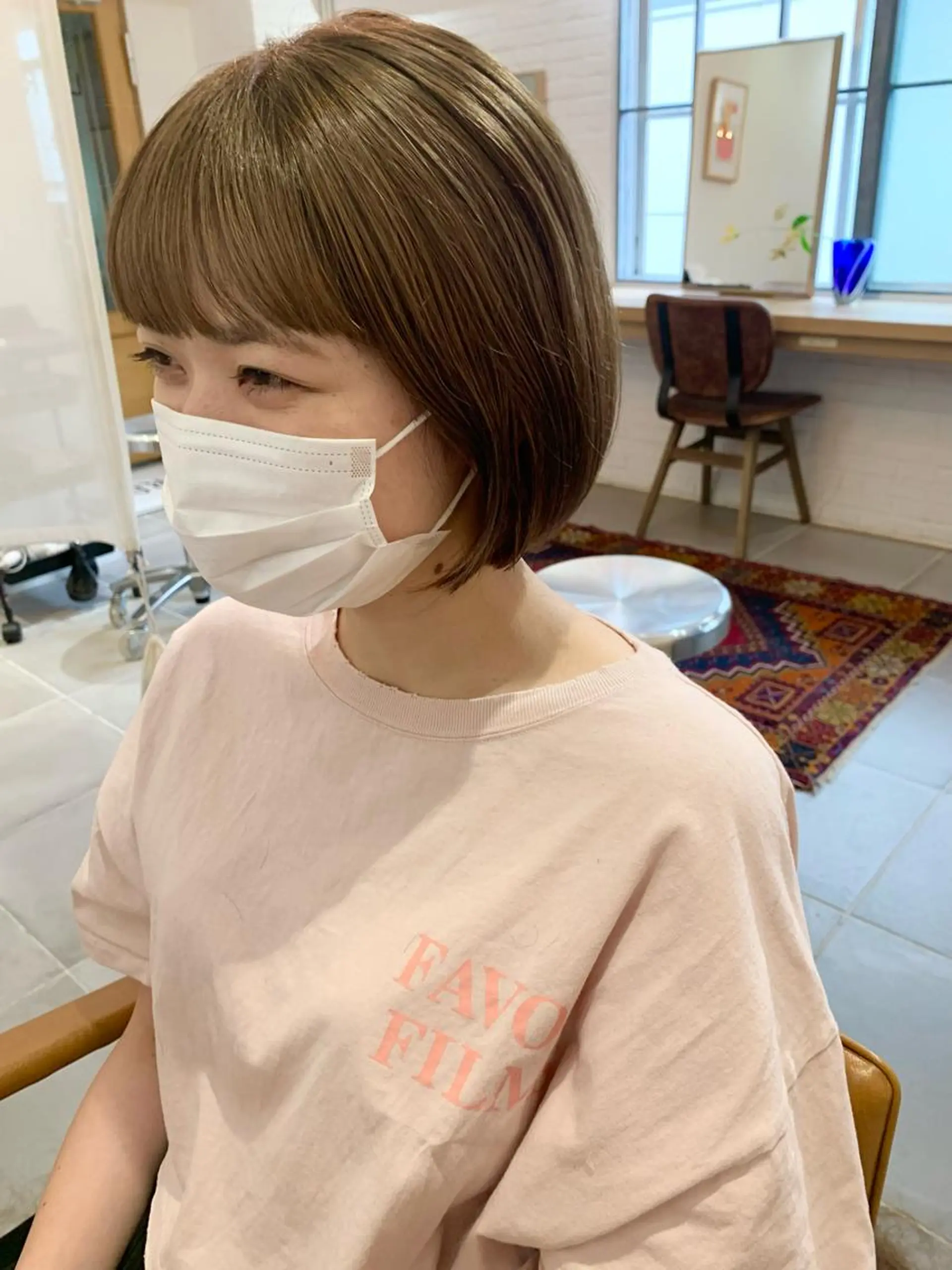 ミディアム ボブ LOREN＋透明感 オリーブhirokoのヘアスタイル