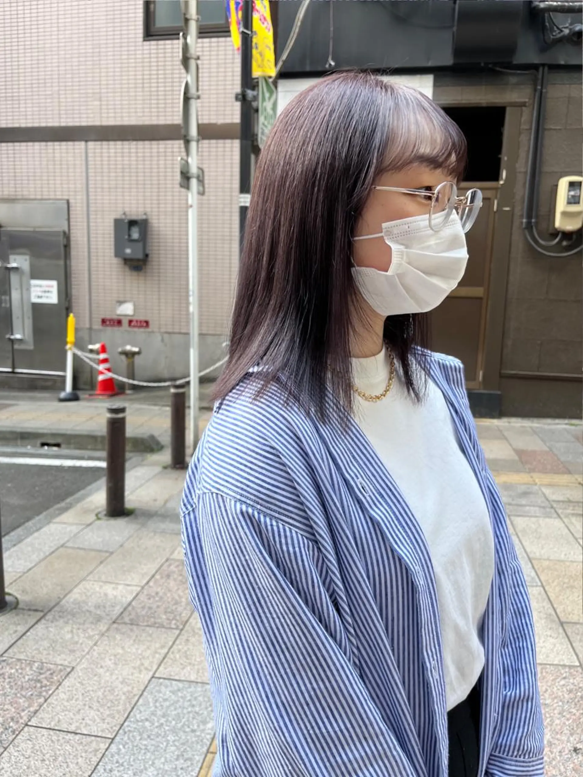 セミロング カラー ヘアアレンジ ブリーチなし/ レイヤー🌿runaのヘアスタイル