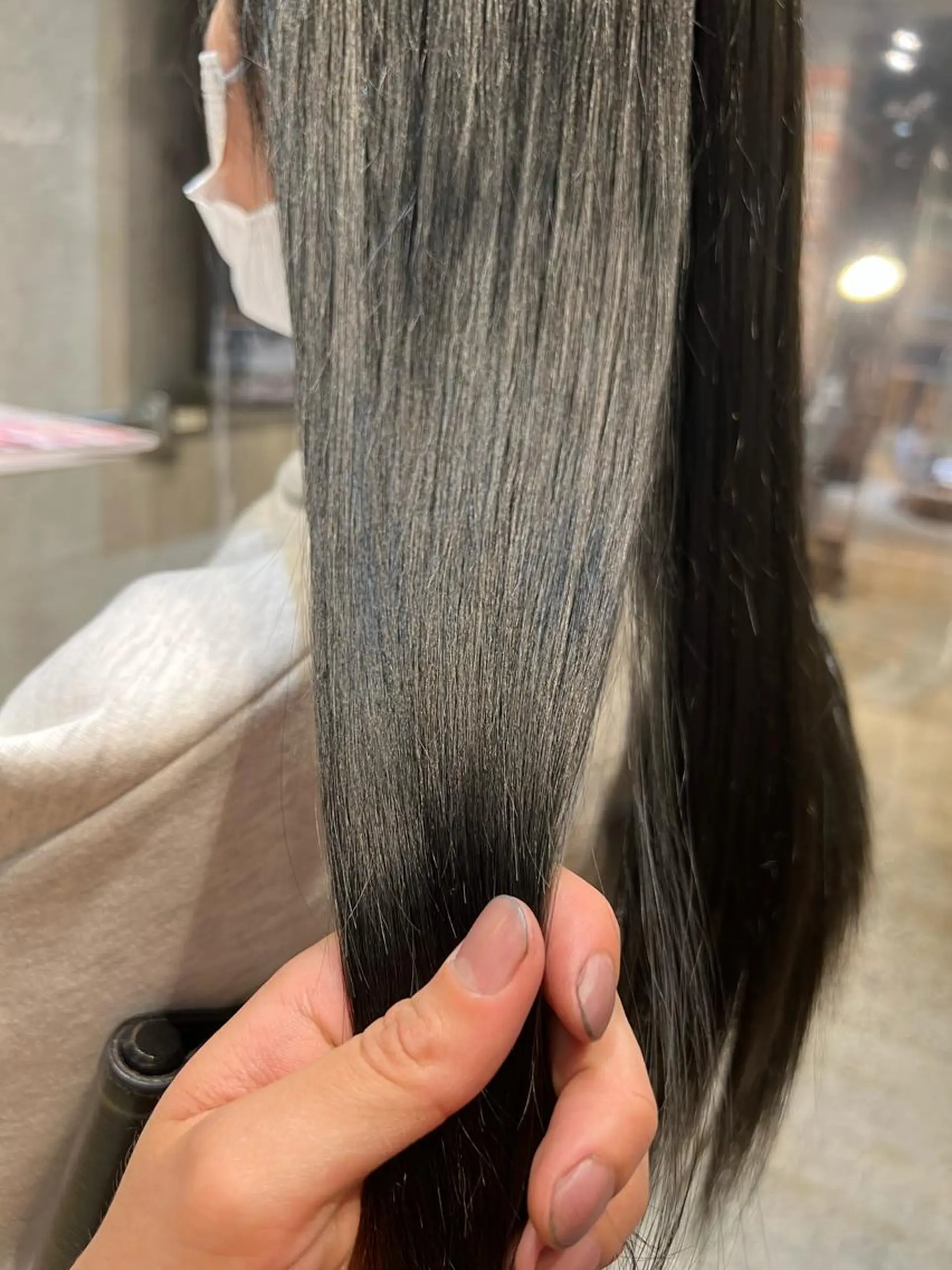 ロング カラー 黒髪 吉沢遣人/レイヤー 艶カラー/パーマのヘアスタイル