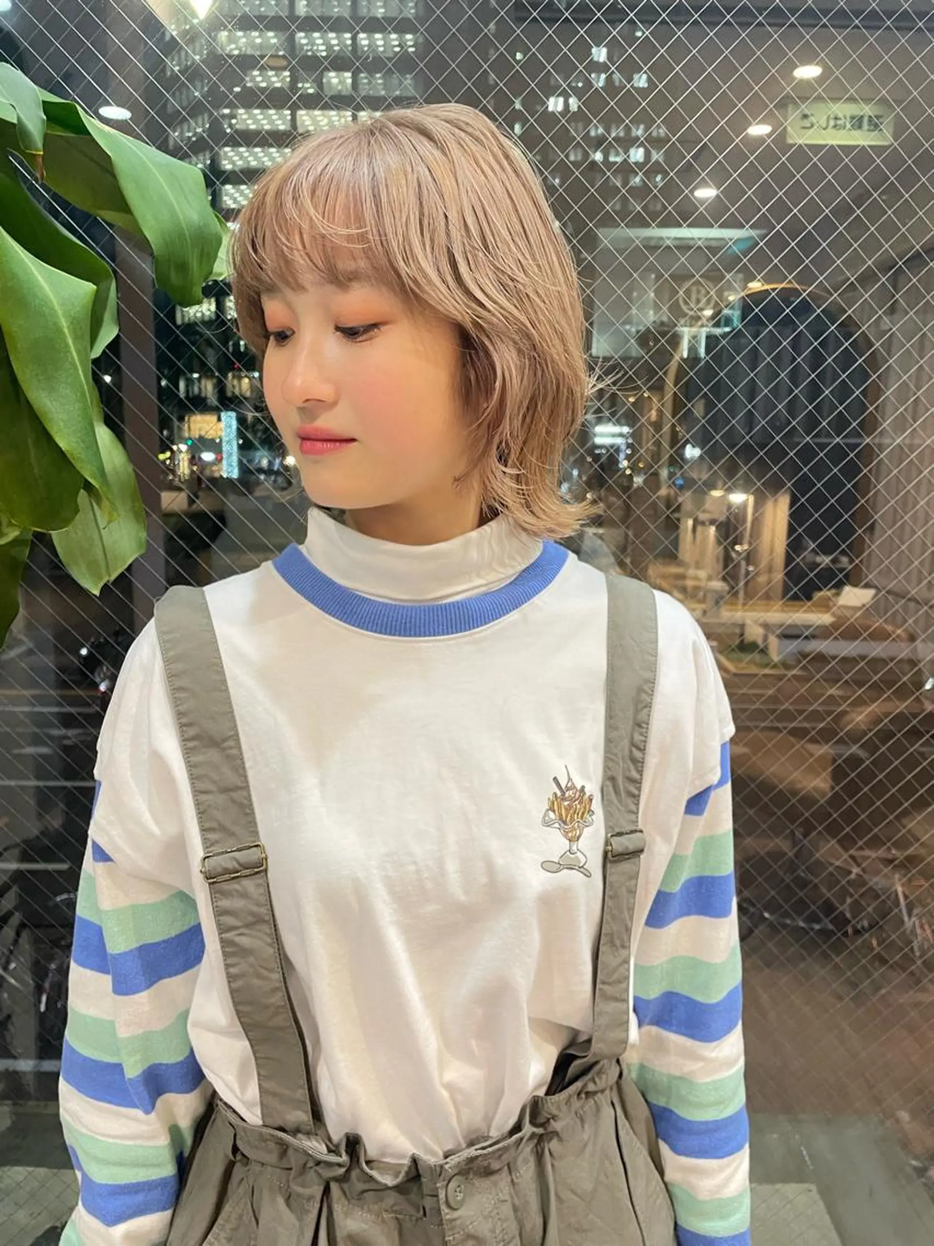 ミディアム ボブカットモデル/パ ーマ/harunaのヘアスタイル