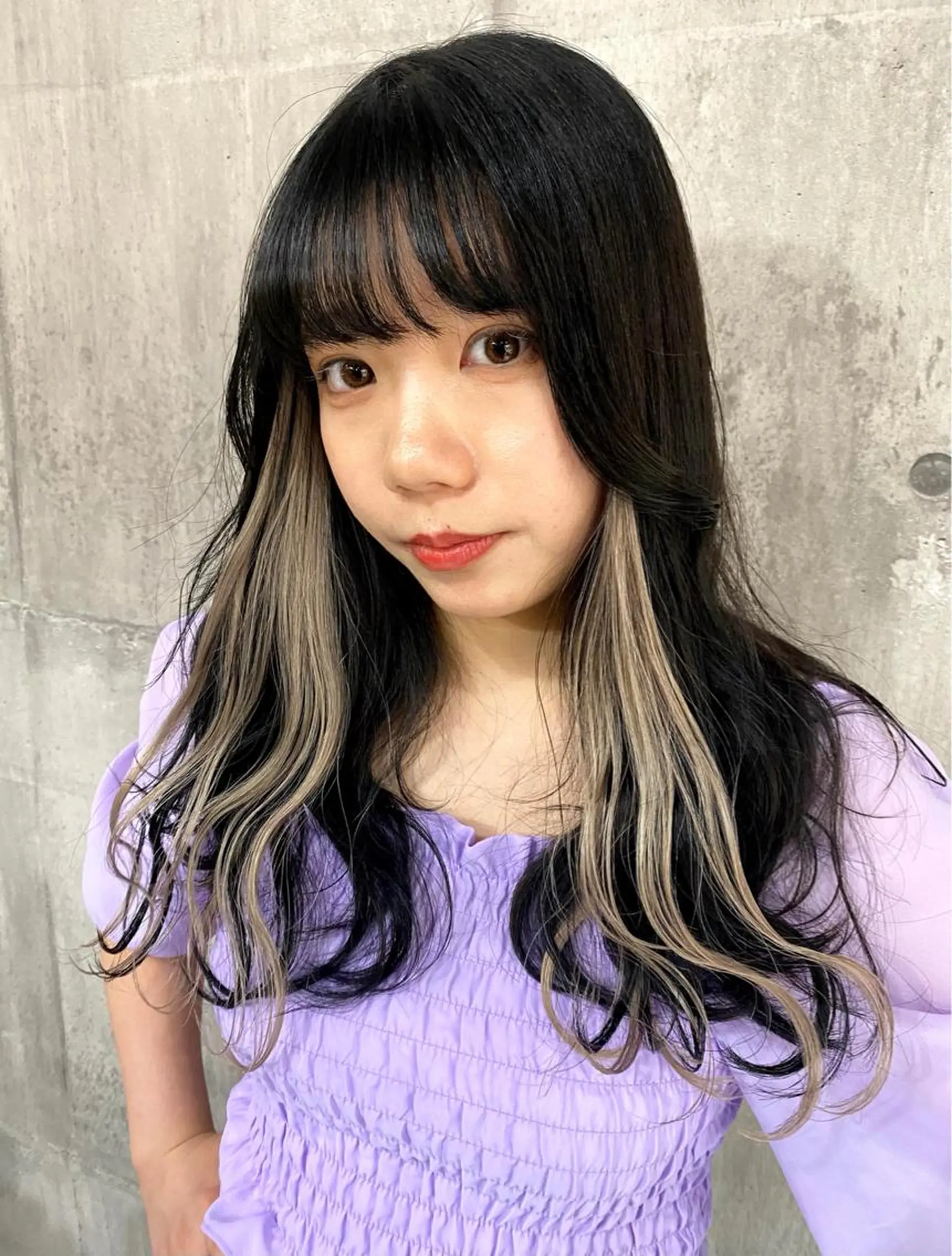 ミディアム カラー エクステ SHURI❤️🔥 中/韓mix ♡のヘアスタイル