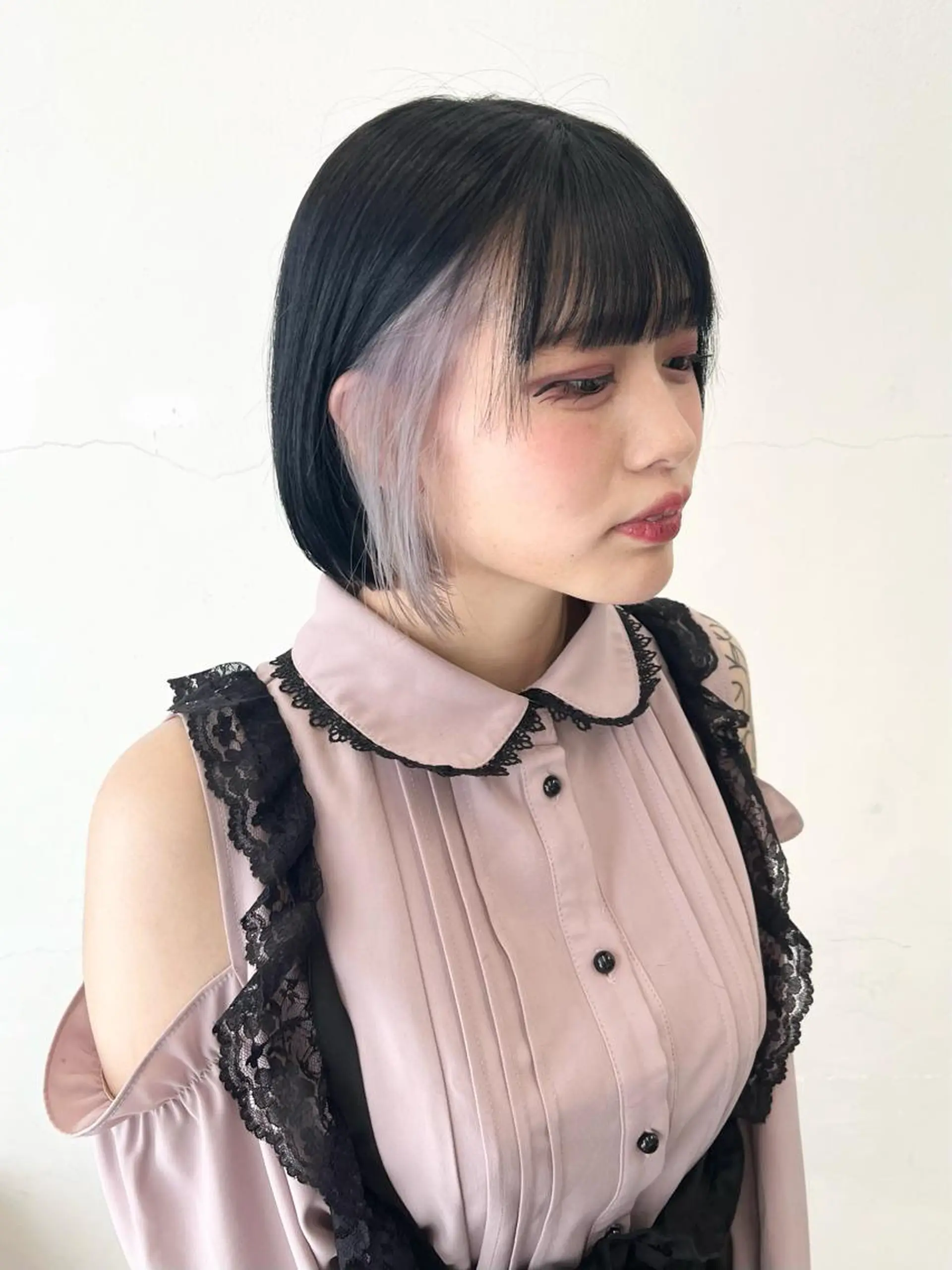 ショート カラー ヘアアレンジ 切りっぱなしボブ ショートボブ ボブ ショートヘア 外ハネヘア ヘアカラー トリートメント HARU//原宿🤍 リピート率NO.1のヘアスタイル