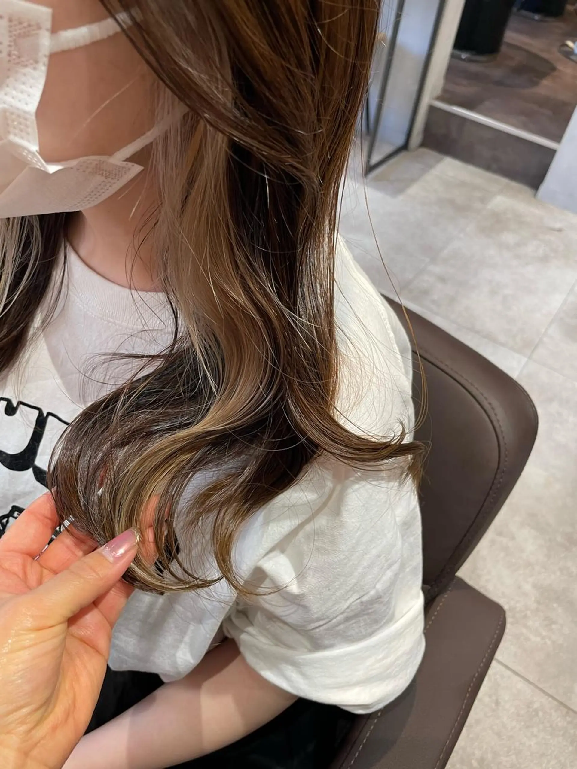 ロング カラー ベージュカラー ミルクティーベージュ ヘアカラー トリートメント 💐パーソナルカラー /市橋加菜💐のヘアスタイル