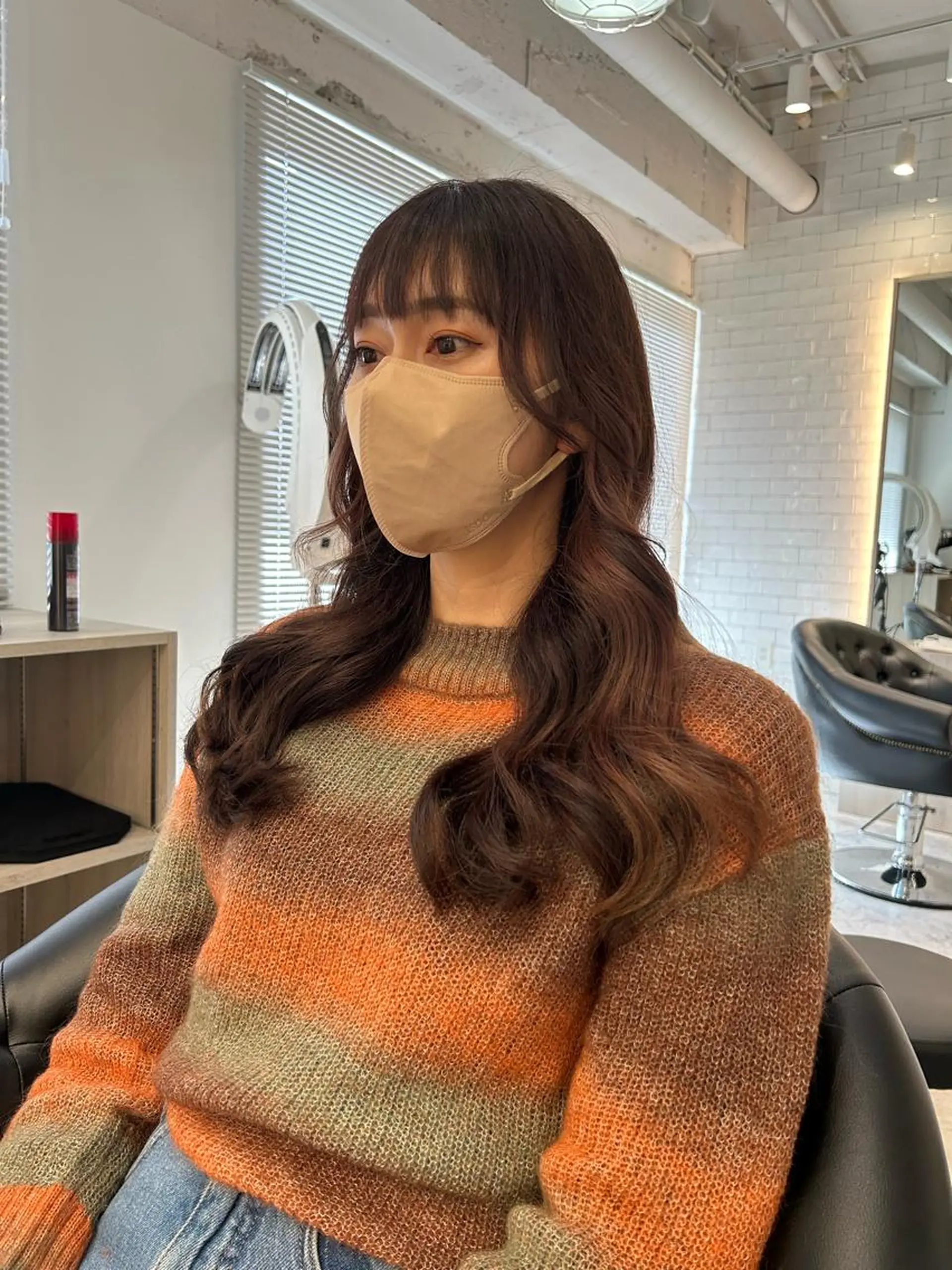 ロング カラー カット ヘアカラー トリートメント &chaLme   心斎橋所属・emi/髪質改善/ 韓国風/艶カラーのヘアスタイル